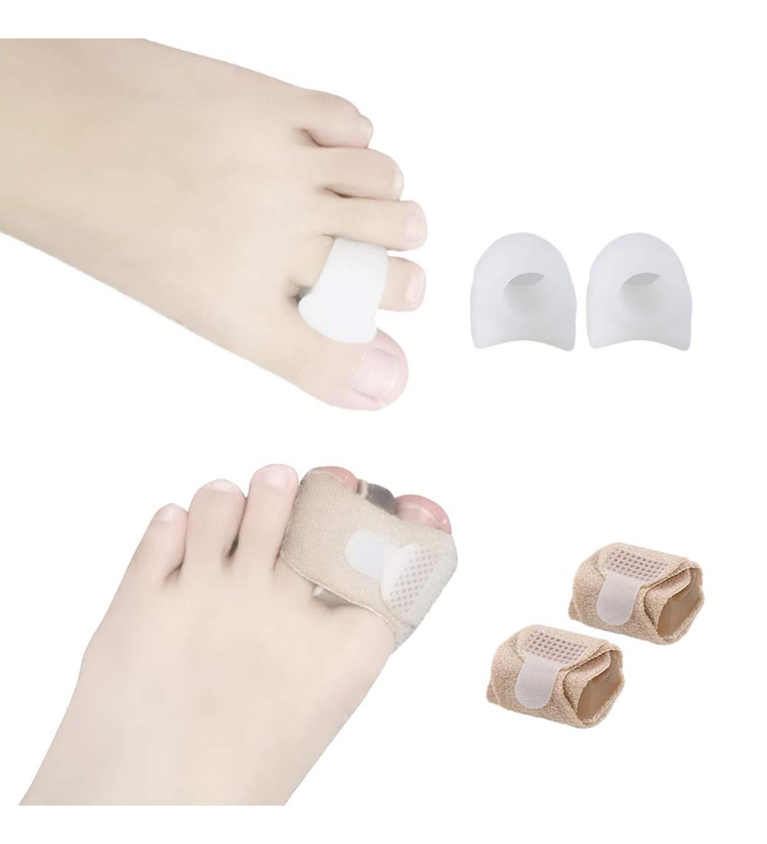Bunion Corrector Splint Set - Toe Separators & Straightener Cushion Pads for Hammer, Mallet, and Overlapping Toes - Pack of 4 - Buy Online on GoSupps.com
