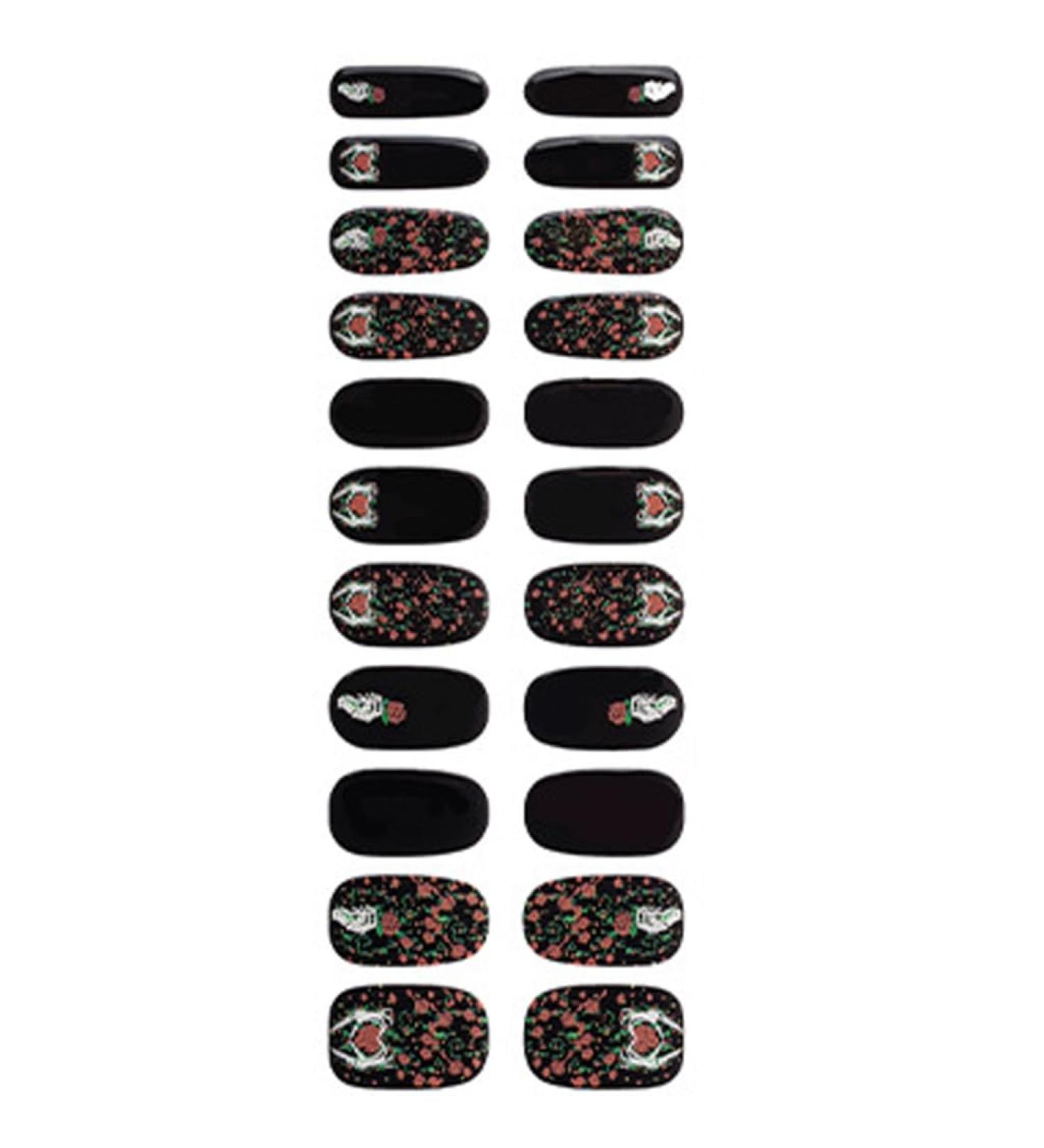 Bottone Semi Cured Gels Nails Strips Halloween Nails Stickers Luminous Nails Polish Strips Full Nails Wrap Nails Art Decoration Bsa0055 - Buy Online on GoSupps.com