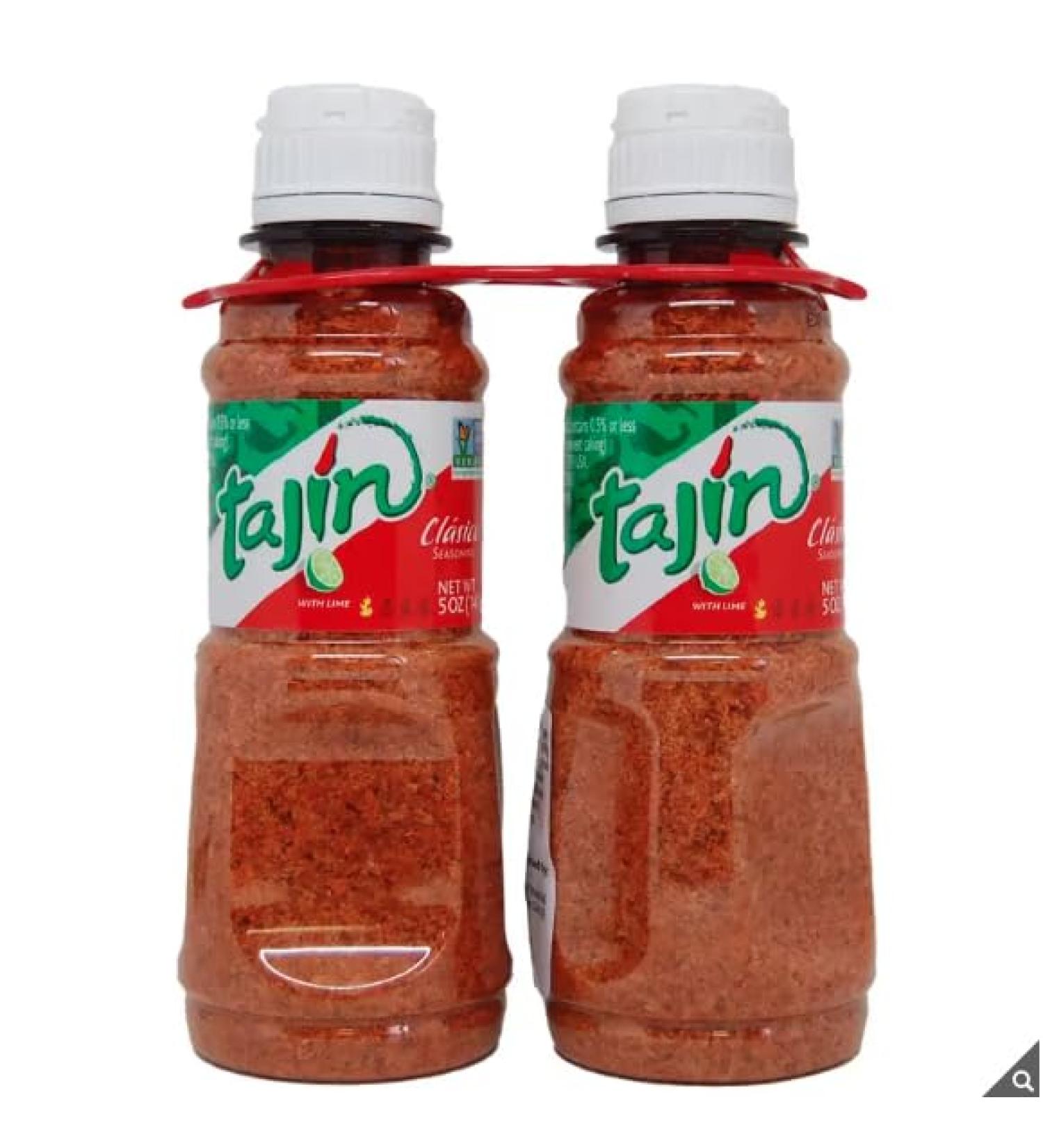 Tajin Dried Chilli Lime & Salt Seasoning- Product of Mexico - Chilli Salt - Non GMO - 2 x 142g