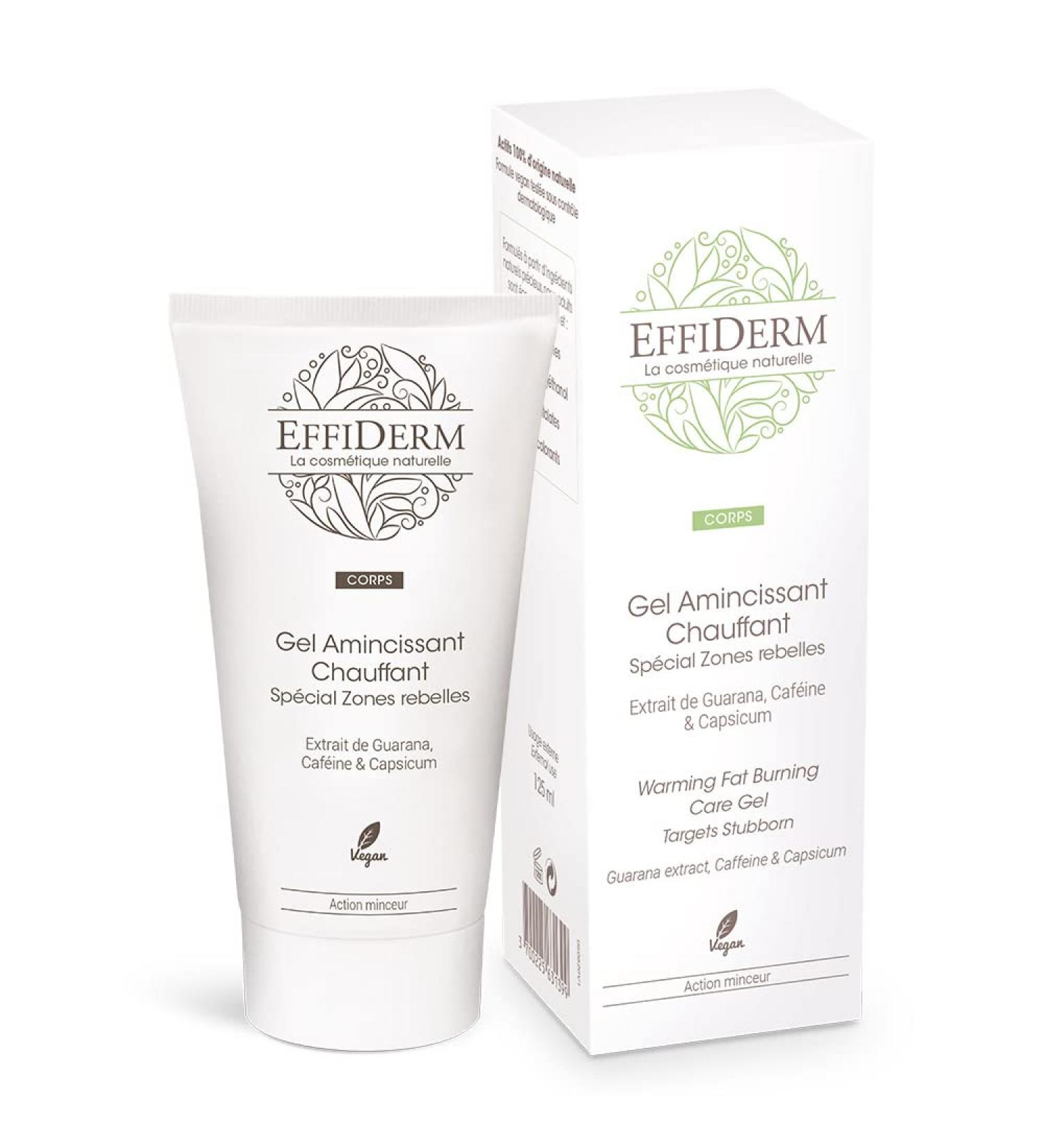 EFFIDERM - Heating Slimming Gel - Refines the Figure - Fights fat: Stomach + Arms + Buttocks - With Guarana and Capsicum extract - 125 ml - Buy Online on GoSupps.com