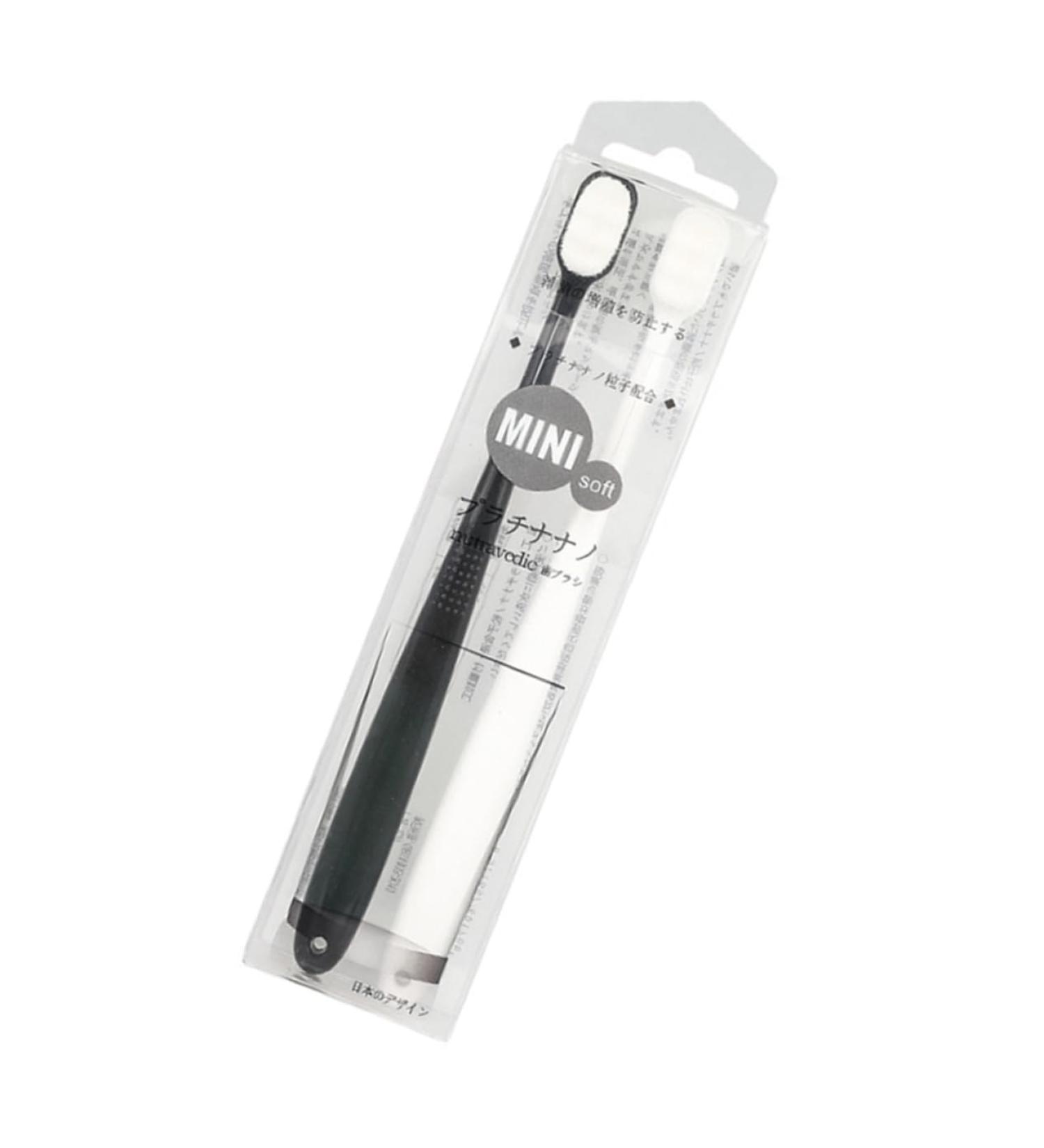 Tovinanna Travel Toothbrush Set - 2 Ultra-Fine Portable Toothbrushes for Couples & Kids - Compact Tooth Cleaning Brushes - Buy Online on GoSupps.com