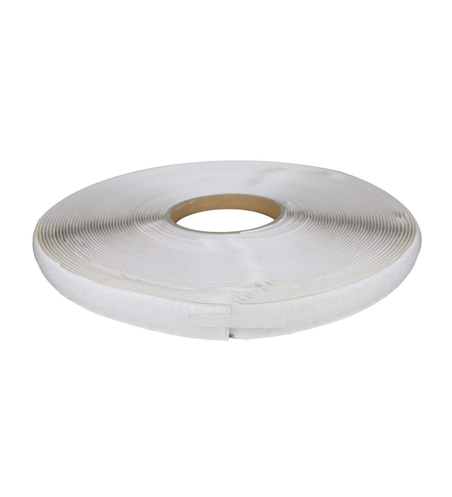 Self-Adhesive Back Loop Fastener 1/2" - 25 Yard White Roll | Premium Hook & Loop Tape for Crafts & DIY Projects - Buy Online on GoSupps.com