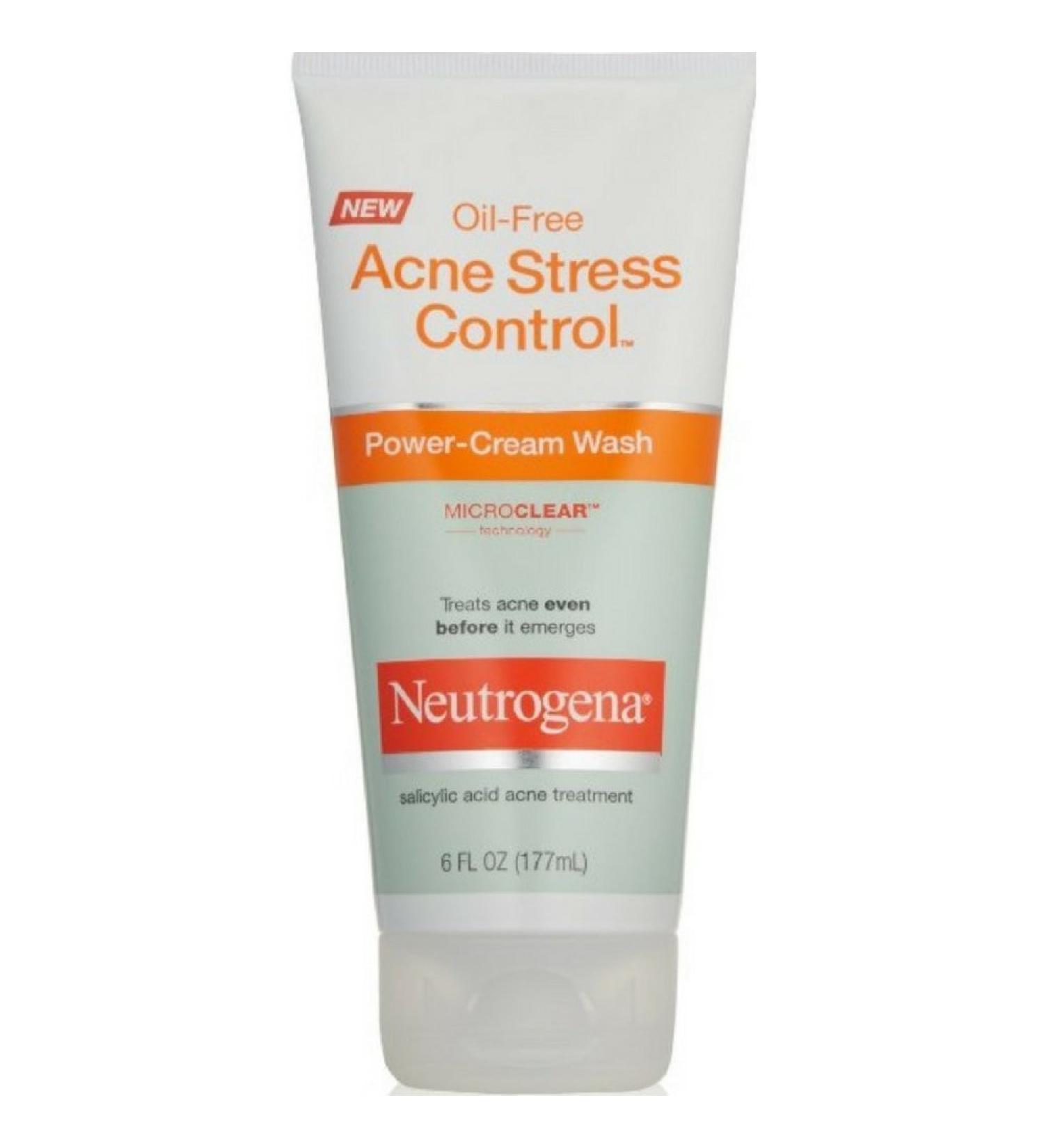 Neutrogena Oil-Free Acne Stress Control Power-Cream Wash 6 fl oz (177 ml)