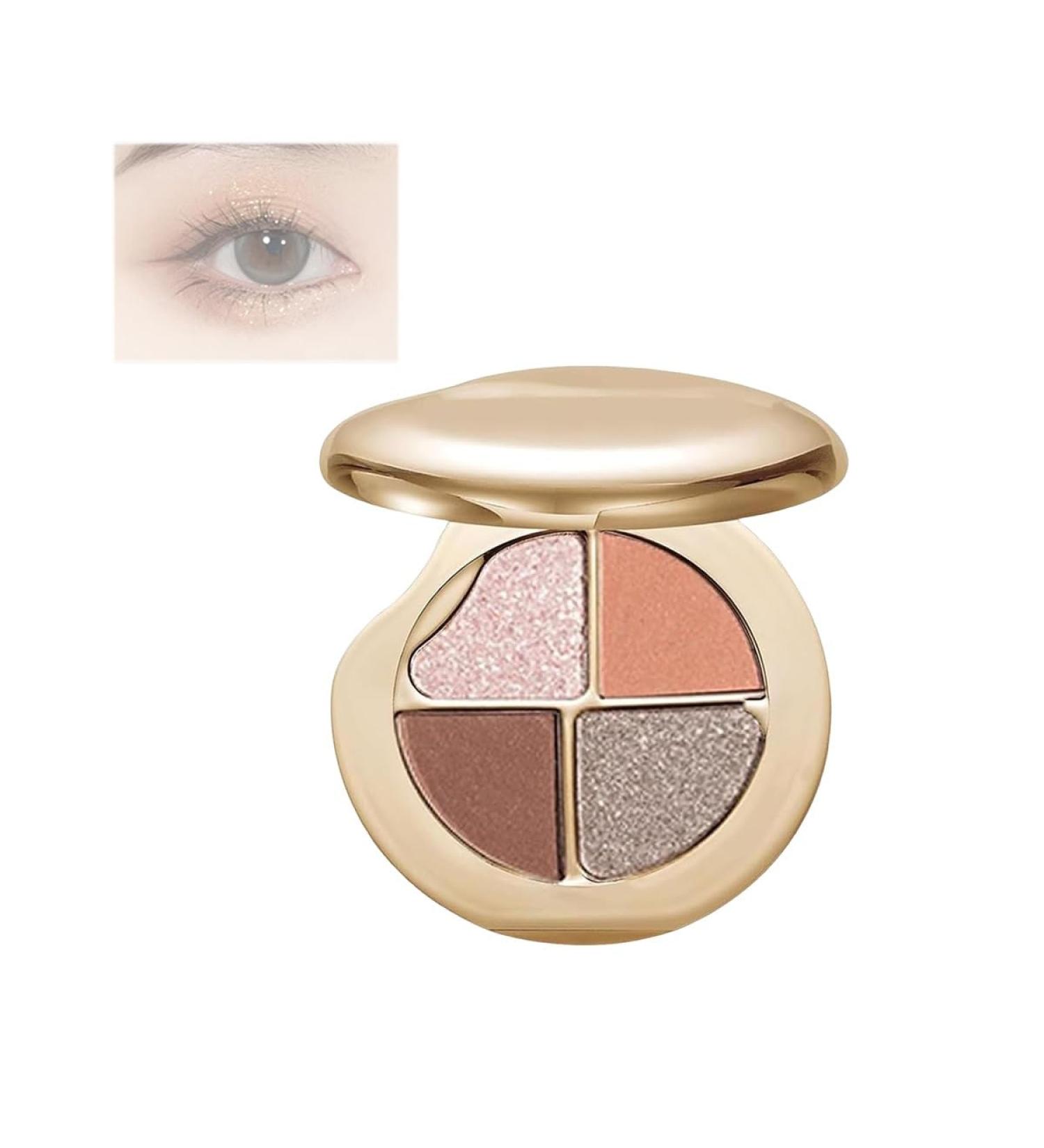 Eye and Cheek Palette Eye Shadow and Highlighter Highlighting Eye and Cheek Palette 4Color Eye and Cheek Palette Eye Shadow and Highlighter 02 - Buy Online on GoSupps.com