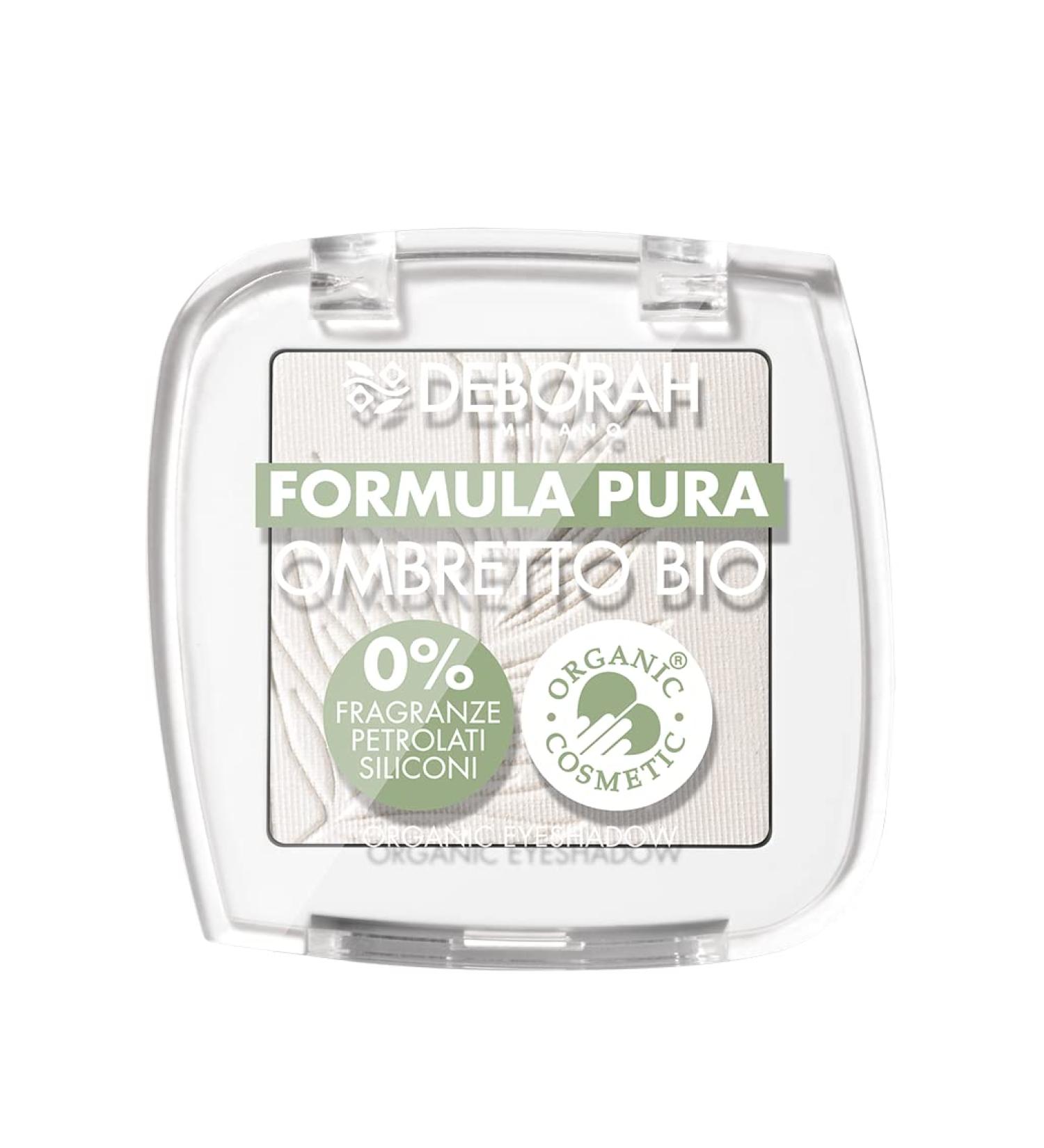  DEBORAH Deborah Mono Organic Pure Formula Eyeshadow Color N.01 White with ingredients 100% natural origin vegan and animal friendly - Buy Online on GoSupps.com