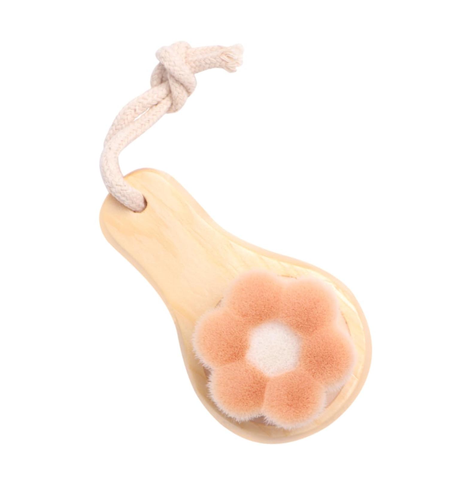 FRCOLOR 1pc Face Cleaning Brush Facial Exfoliating Brush Facial Scrubber Brush Facial Cleansing Brush Manual Soft Bristle Face Brush Face Scrub Brush Handheld Wooden Cleaning Pad - Buy Online on GoSupps.com