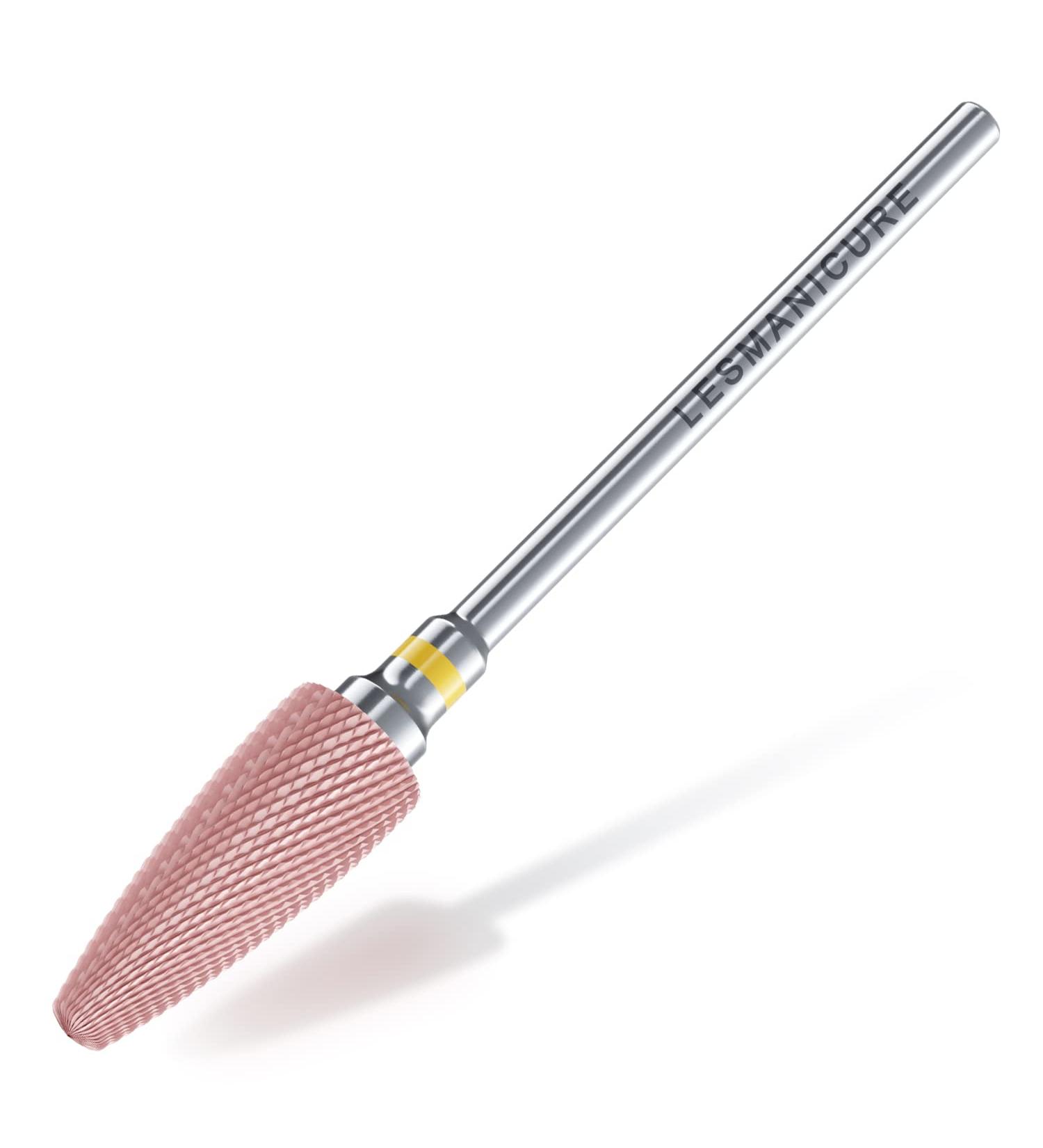 LesManicure 3/32 Ceramic Nail Drill Bit - Professional Manicure Pedicure Tool for Acrylic Hard Gels | Extra Fine - XF Pink - Buy Online on GoSupps.com
