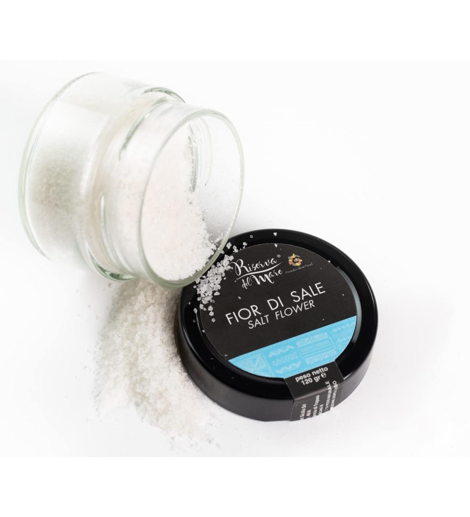 Trapani Salt Flower (Sicily) | Integral Sea Salt Flower | Flavored Salt Flower | 120g (Natural) - Buy Online on GoSupps.com
