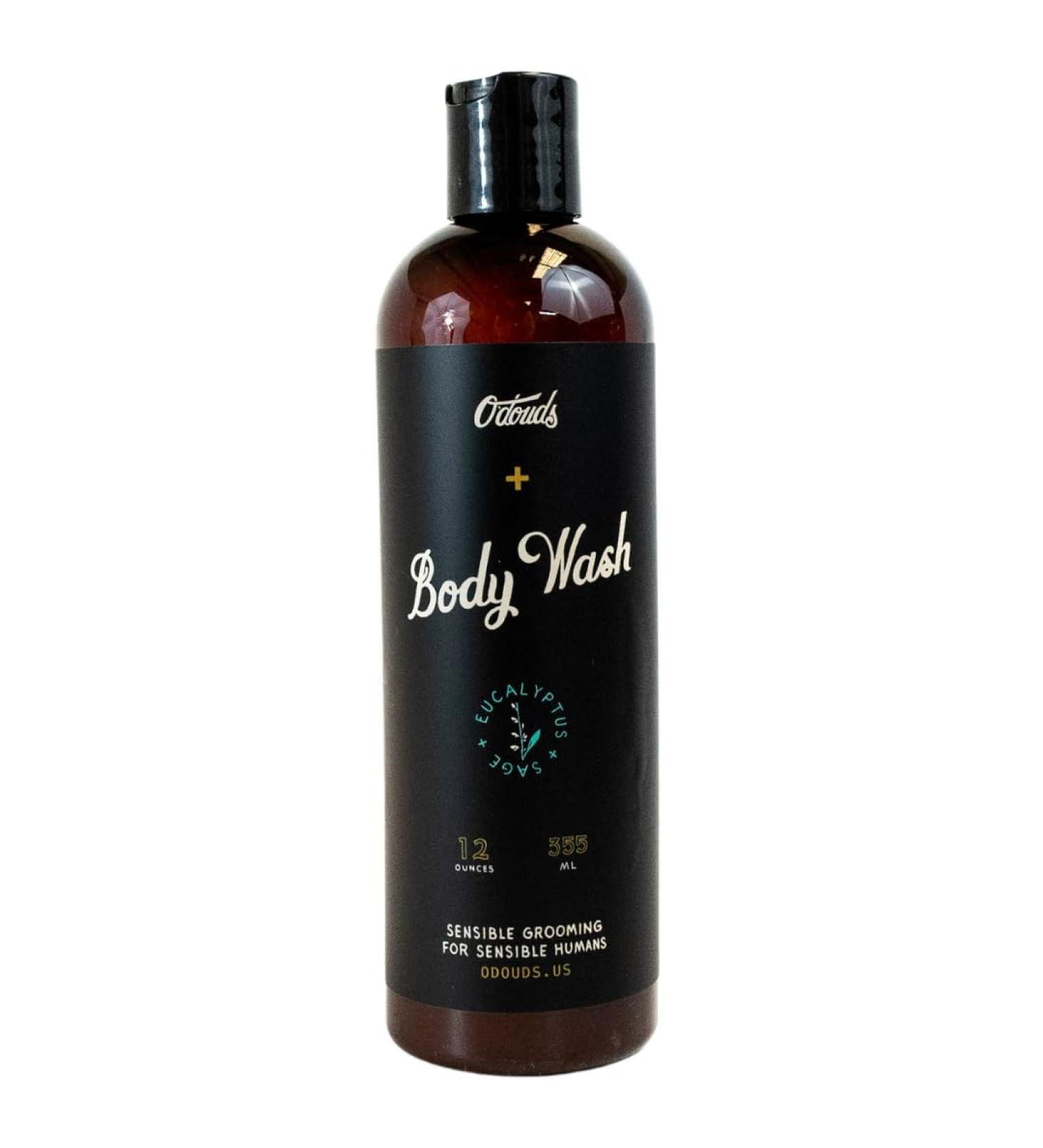 O Douds All Natural Body Wash - Vegan & Plant-Based for Men & Women | Eucalyptus & Sage Scent | Jojoba Oil Aloe Vera & More - 12 oz - Buy Online on GoSupps.com