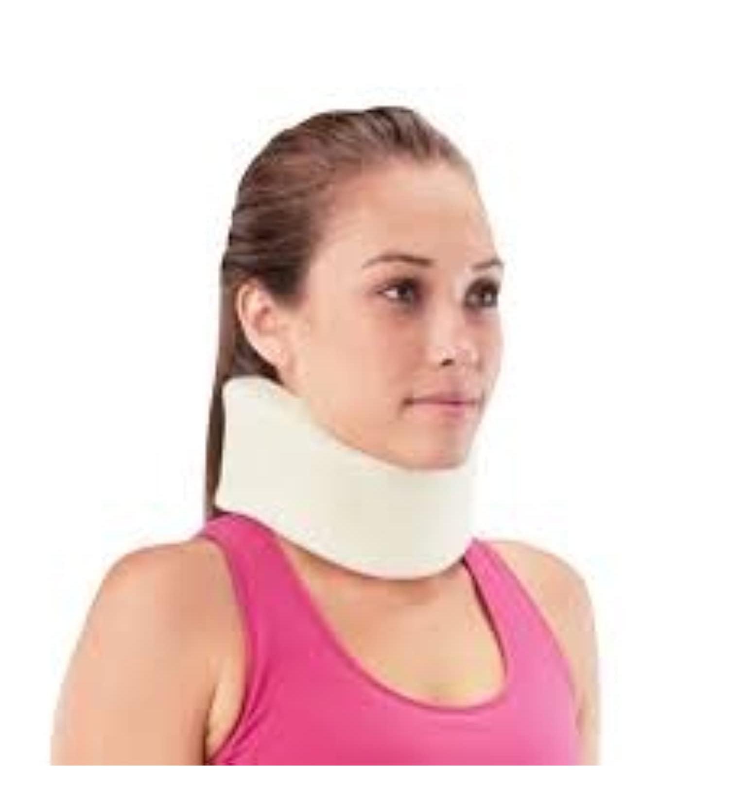 Soft Foam Collar (Class 1 Medical Device) for Neck Support - Therapy for Migraines, Injury, Whiplash - Sizes Small/Medium/Large - Pack of 1 (Medium) - Buy Online on GoSupps.com