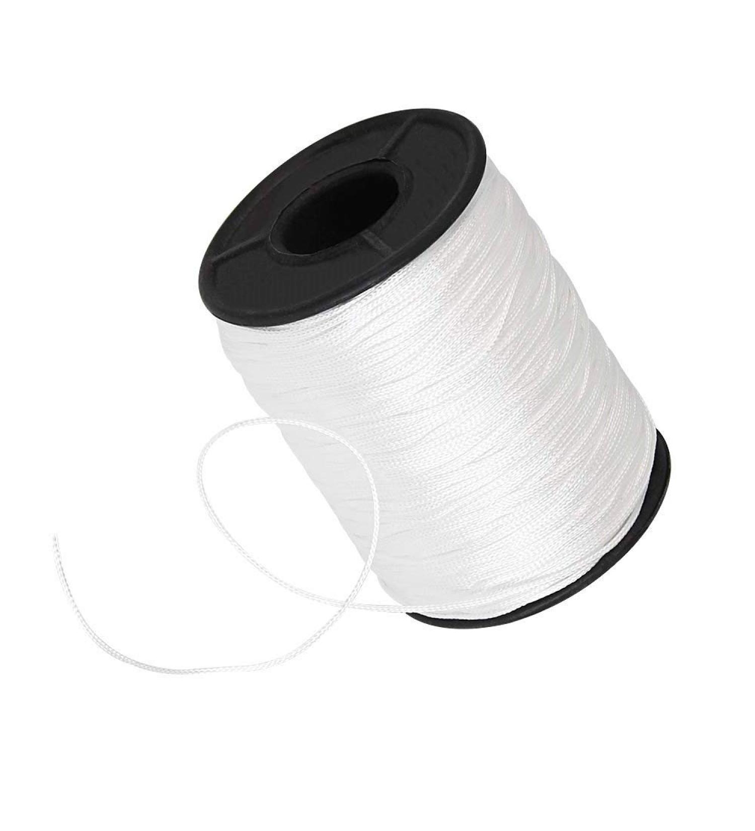 1mm Braided White Lift Cord 150 Yards/Roll for Shade Roller Blinds - DIY Projects & Shade Repair - Max Load 66lb - Buy Online on GoSupps.com