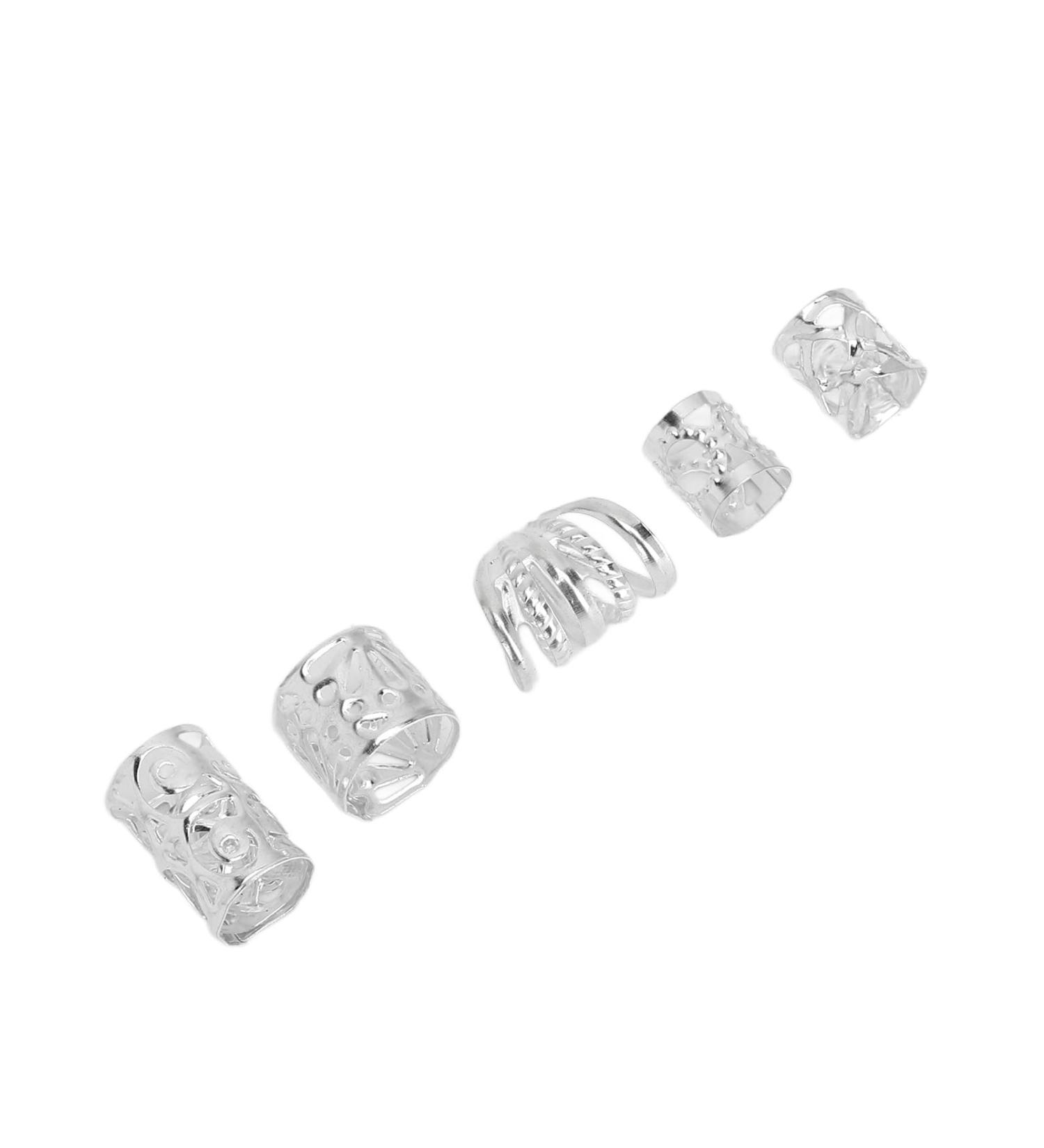 300 Pieces Silver Beard Beads - Lightweight Comfortable & Durable for Stylish Grooming - Buy Online on GoSupps.com
