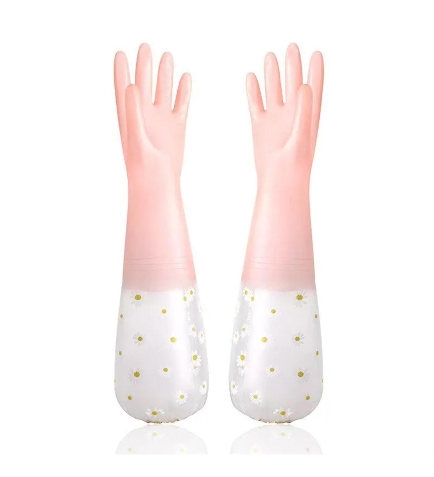 Cleaning Gloves Waterproof Household Cleaning Gloves Kitchen Cleaning Dishwashing Laundry Gloves Dishwashing Gloves Pink - Buy Online on GoSupps.com