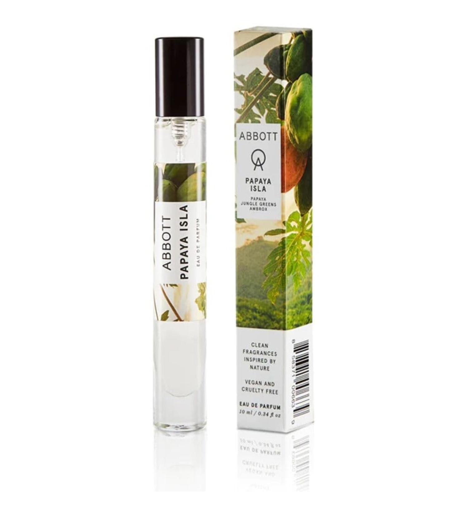 Abbott Papaya Isla Eau de Parfum - Mini Perfume for Men & Women Notes of Papaya Jungle Greens & Ambrox Clean Long Lasting Vegan Paraben-Free Cruelty-Free 10mL 0.34 Fl Oz (Pack of 1) - Buy Online on GoSupps.com