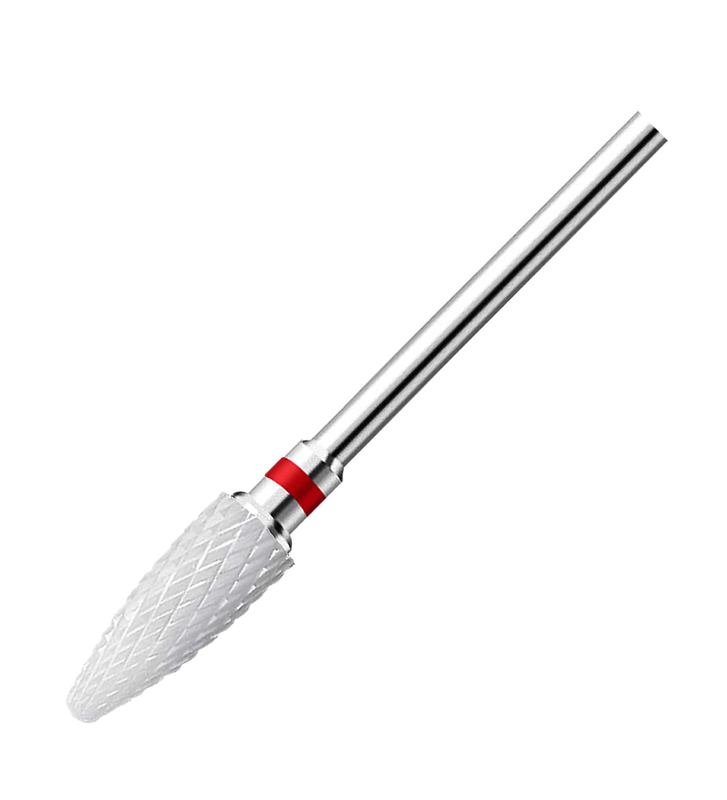 Fantexy 3/32 Ceramic Nail Drill Bit - Remove Acrylic & Hard Gels Safely | White Cone Nail File for Manicure & Pedicure | Fine Cuticle Cleaner - Buy Online on GoSupps.com