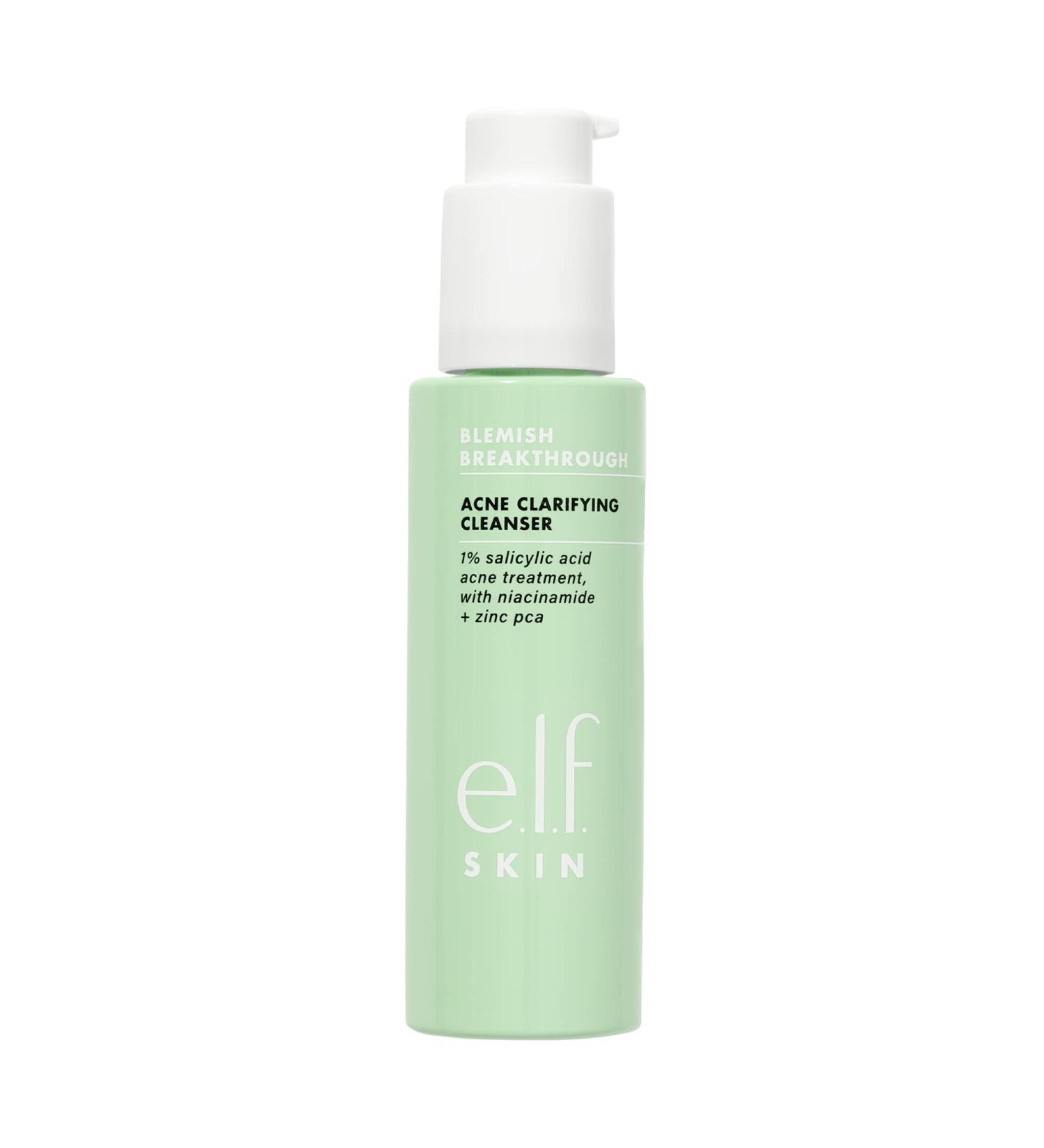 E.l.f. SKIN Blemish Breakthrough Acne Clarifying Cleanser - Salicylic Acid, Vegan & Cruelty-Free - Buy Online on GoSupps.com