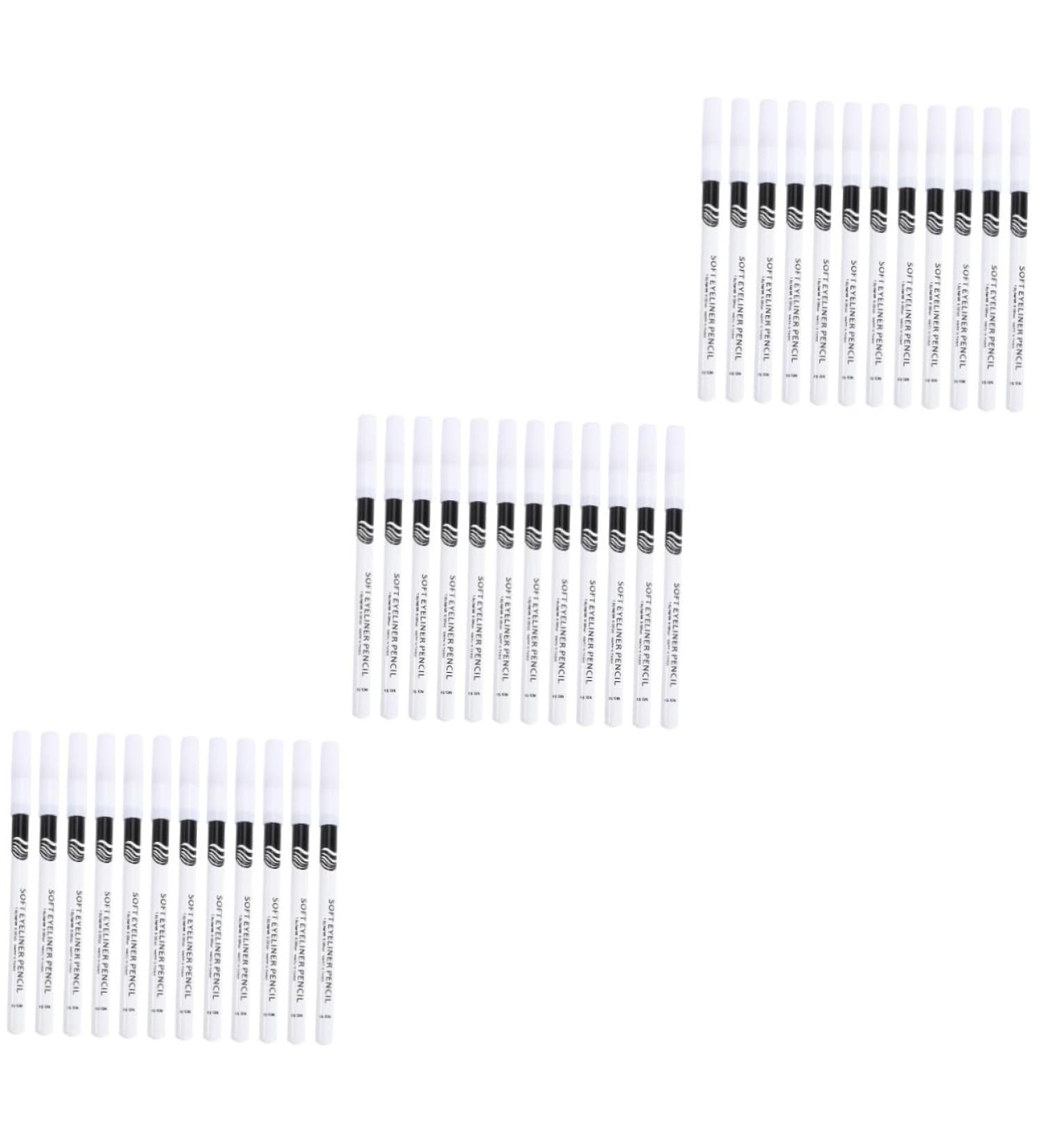 WOONEKY 72 Pcs Eyeliner Pencil Gel Highlighters Eye Line Drawing Pencils Makeup Tools White Wooden Pole - Buy Online on GoSupps.com