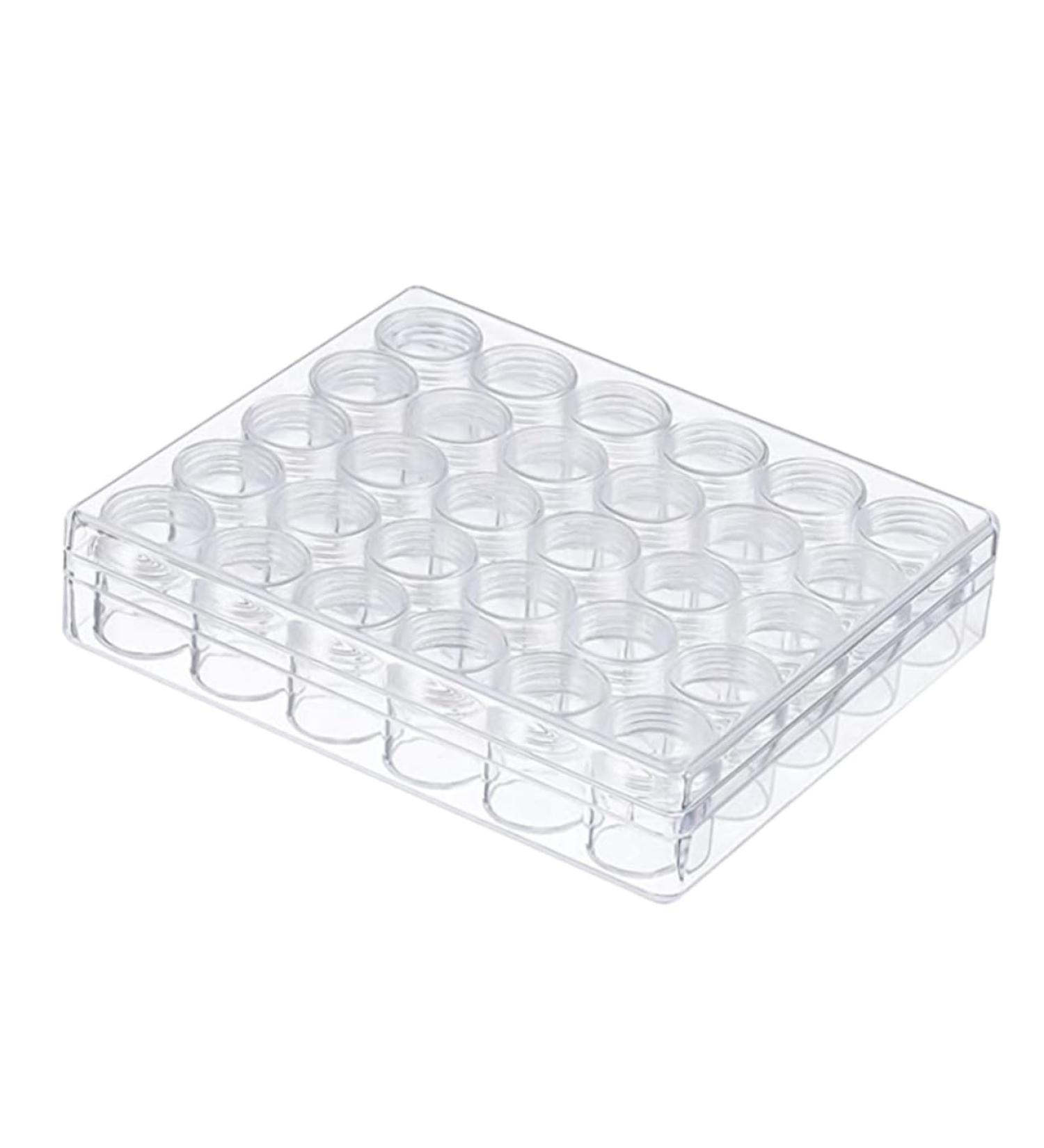 FRCOLOR Nail Stuff Organizer 1 Set Storage Box Sequin Trim Diamond Decor Manicure Organizer Container Clear Container Small Item Organizer Container Clear Bottle Plastic Diamond Box Nail - Buy Online on GoSupps.com