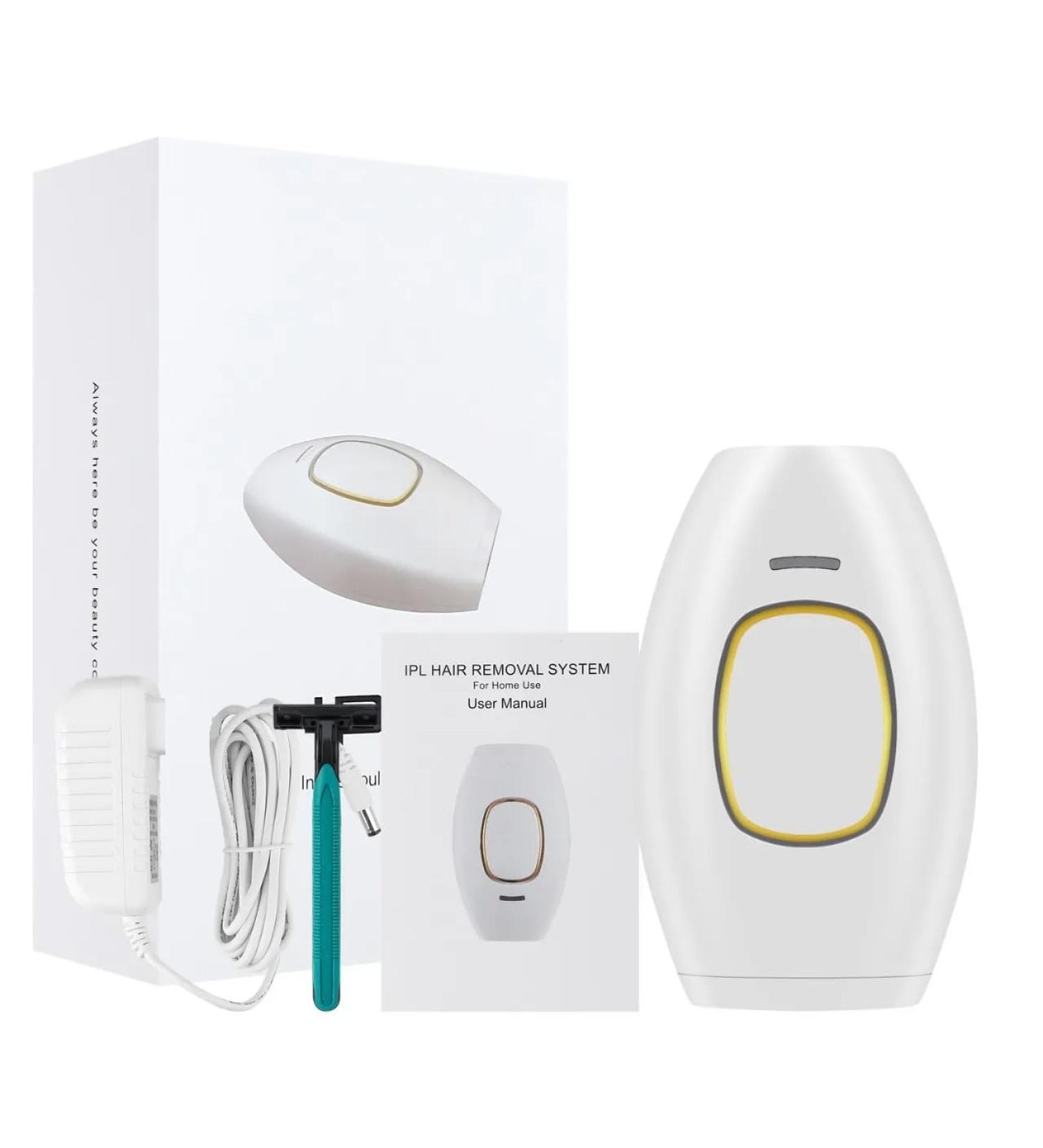 IPL Hair Removal Device with 5 Energy Level 999 000 Flashes 3 Function Laser Permanent Hair Remover Painless for Women and Men Facial Bikini Body (White)