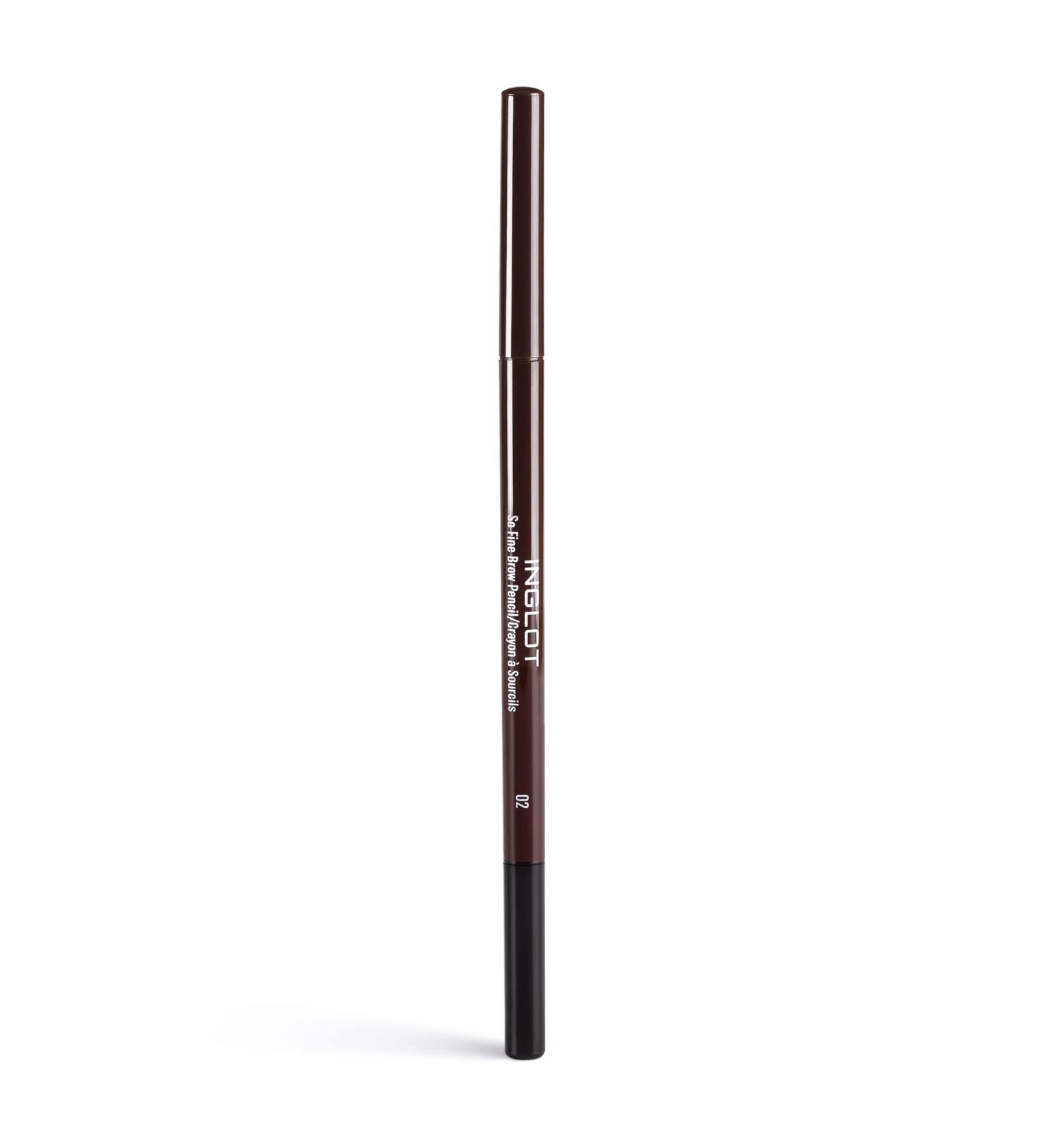 Inglot Eyebrow Pencil | Perfect Precision and Definition | Naturally Structured Brows | Spiral Brush | Long-Lasting Hold | So Fine Brow Pencil | 0.09 g : 02 - Buy Online on GoSupps.com