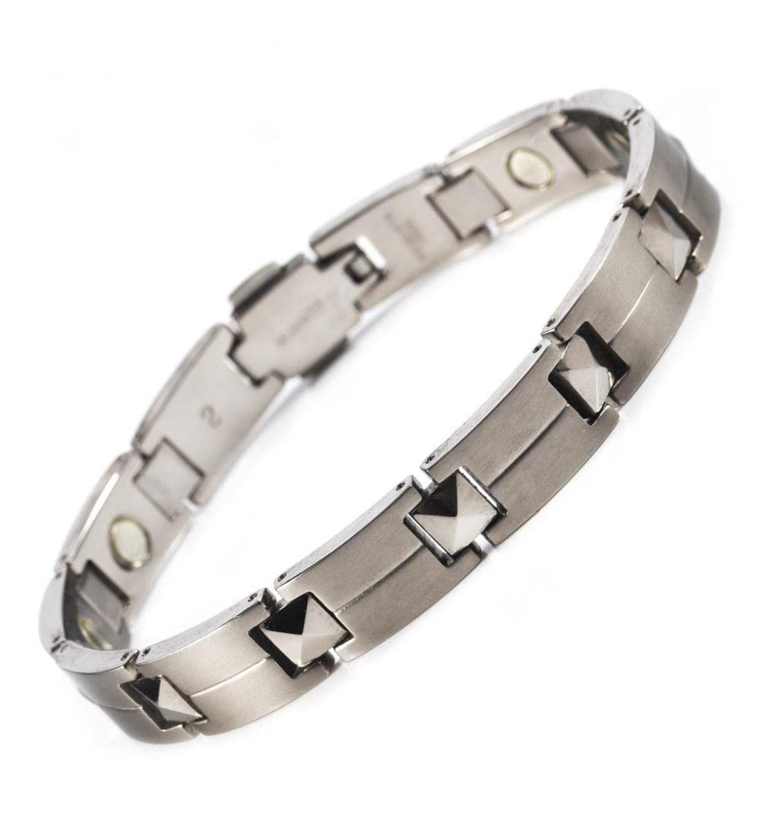 EnerMagiX Titanium Magnetic Lymph Detox Bracelets for Men & Women - Boost Energy & Wellness - 0573 - Buy Online on GoSupps.com