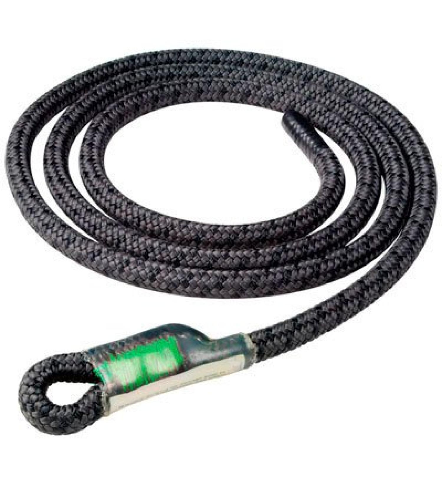 ROPE Logic Split Tail Bee-Line G-Spliced Single Eye Rope, Black, 10mm x 5'