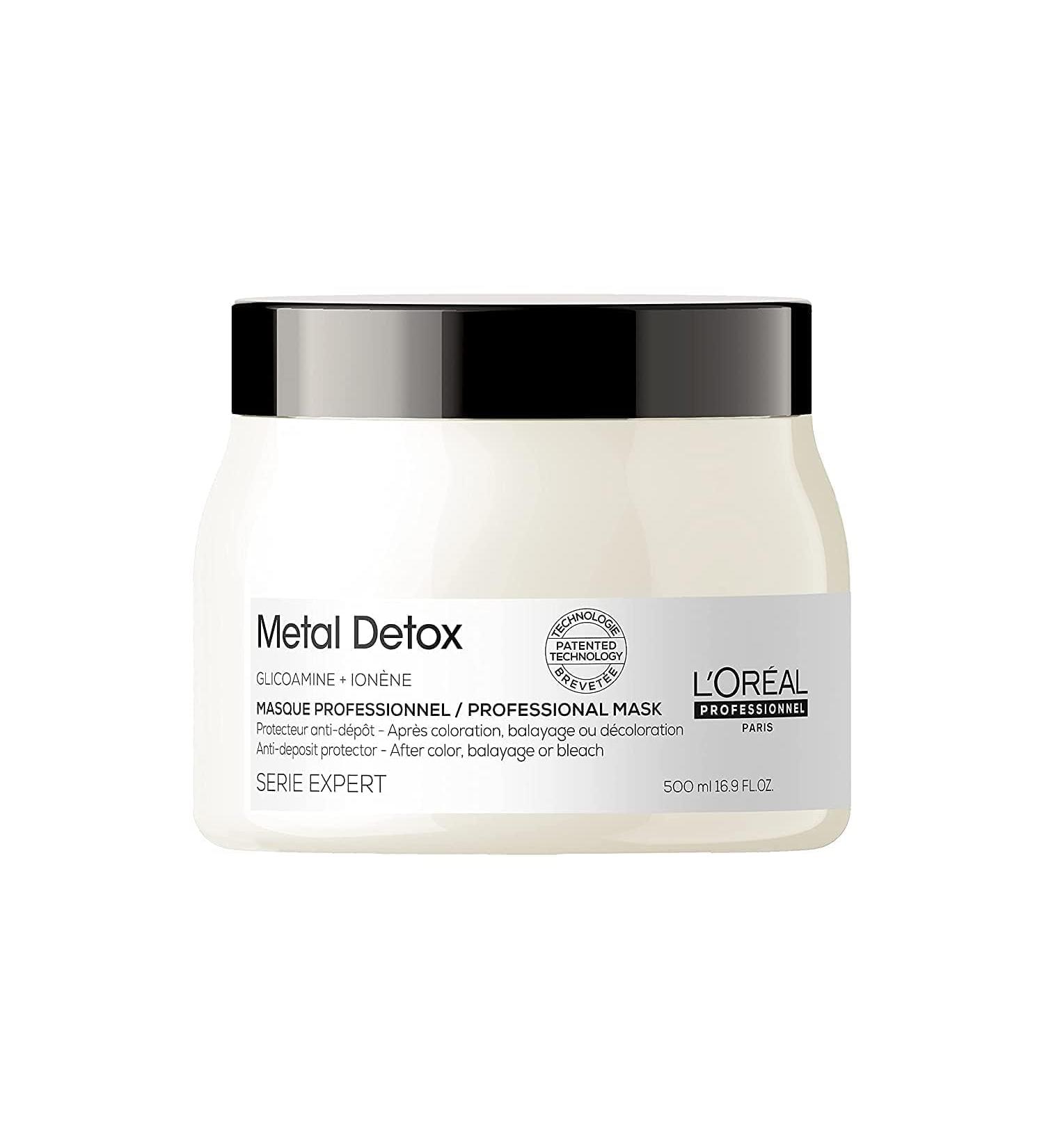 L'Or al Serie Expert Metal Detox Mask 500ml - Deep Conditioning Hair Treatment for All Hair Types - International Shipping Available - Buy Online on GoSupps.com