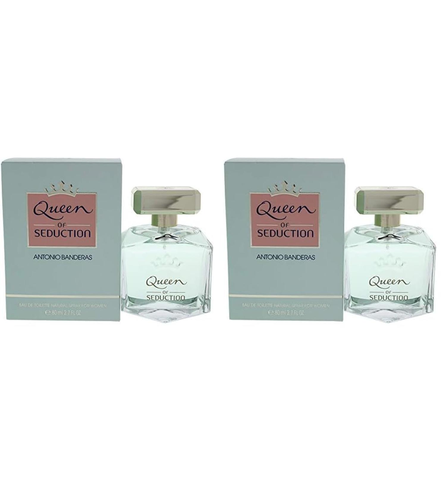 Antonio Banderas Eau De Toilette Spray for Women Queen Of Seduction 2.7 oz (Pack of 2) Queen of Seduction 2.7 Fl Oz (Pack of 2) - Buy Online on GoSupps.com