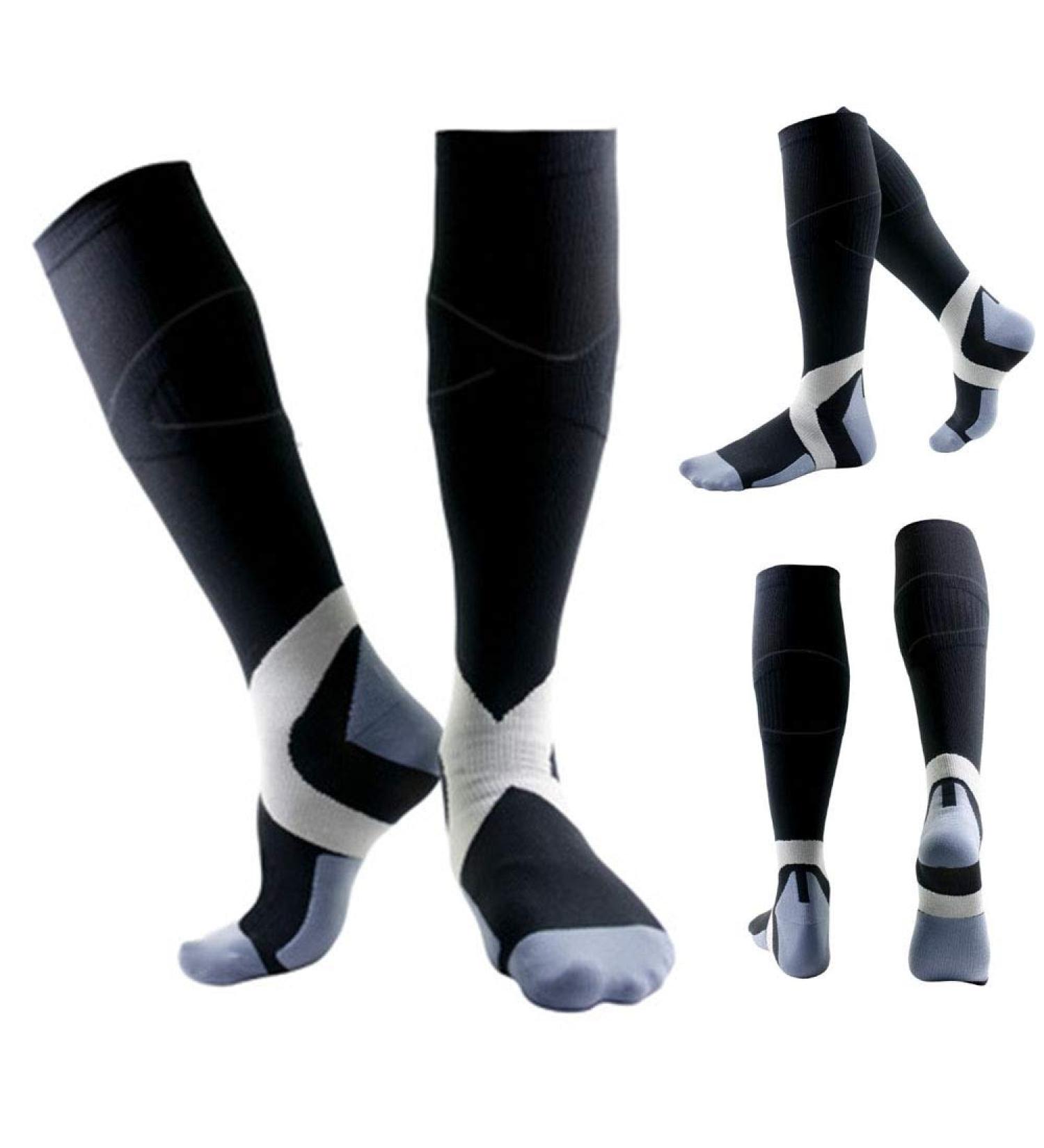 ZLYJ Compression Socks for Men & Women | 20-30mmHg Knee High Support Stockings for Running & Football - Buy Online on GoSupps.com
