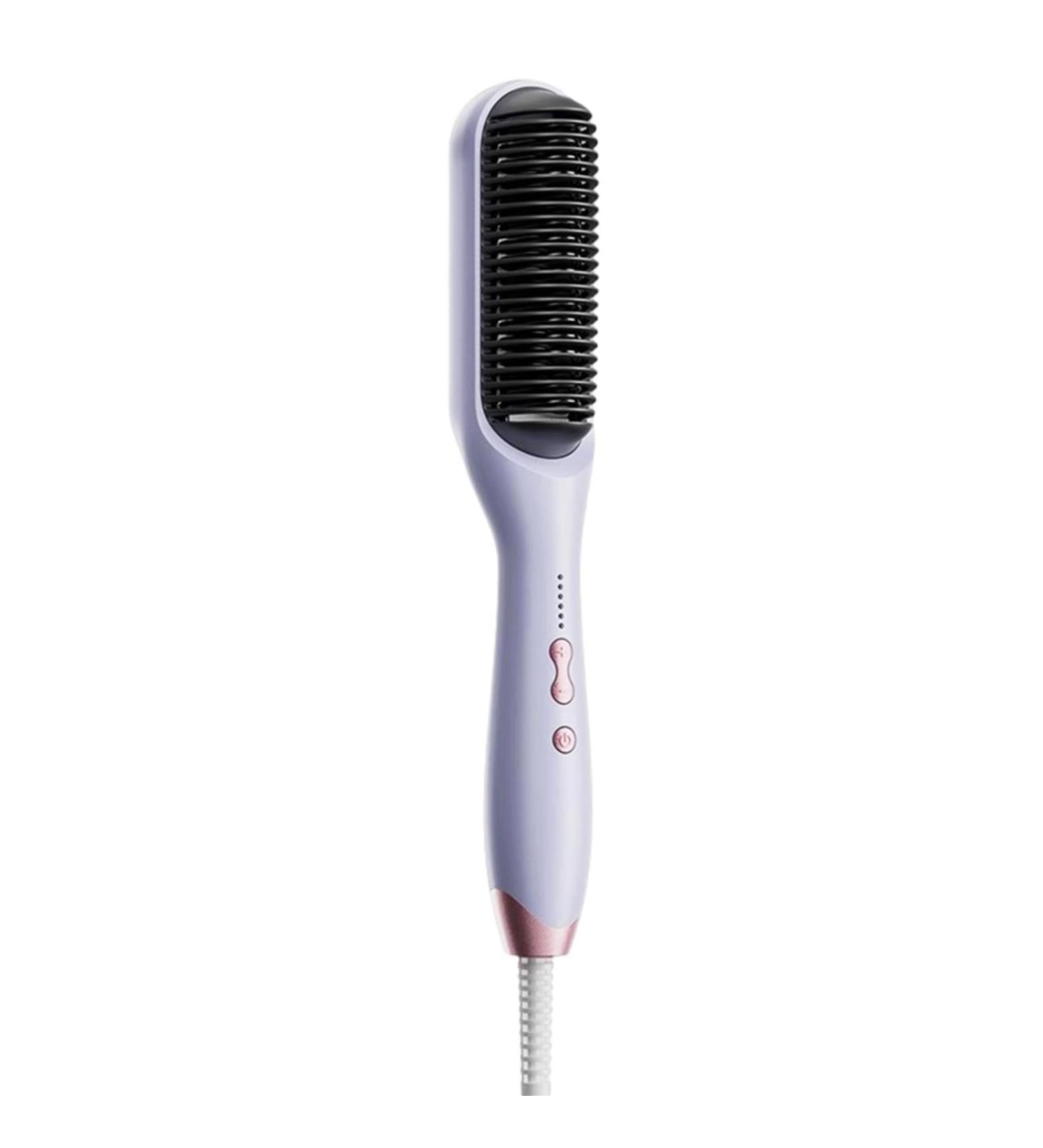 Anti-Scald Hair Brush - Portable Electric Straightener Comb | Fast Heating Hair Straightening Brush for Men & Women - Buy Online on GoSupps.com