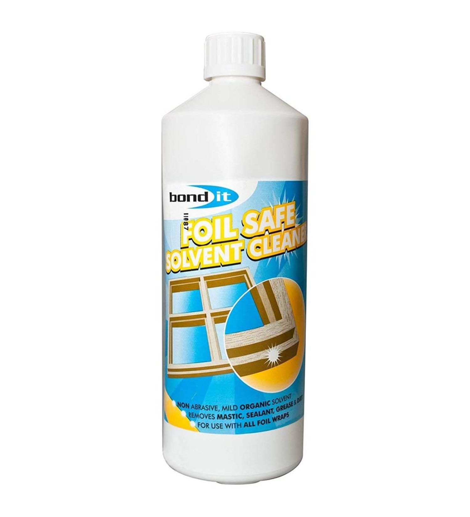 Bond-It foil safe solvent cleaner for uPVC woodgrain door window and conservatory frames 1 Litre - Buy Online on GoSupps.com