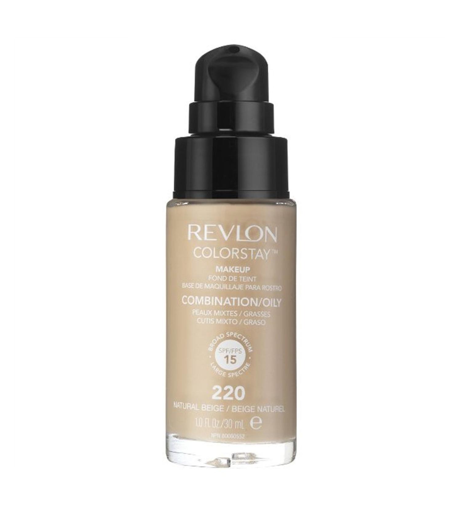 REVLON COLORSTAY MAKEUP BASE PARA ROSTRO OILY NATURAL BEIG 220