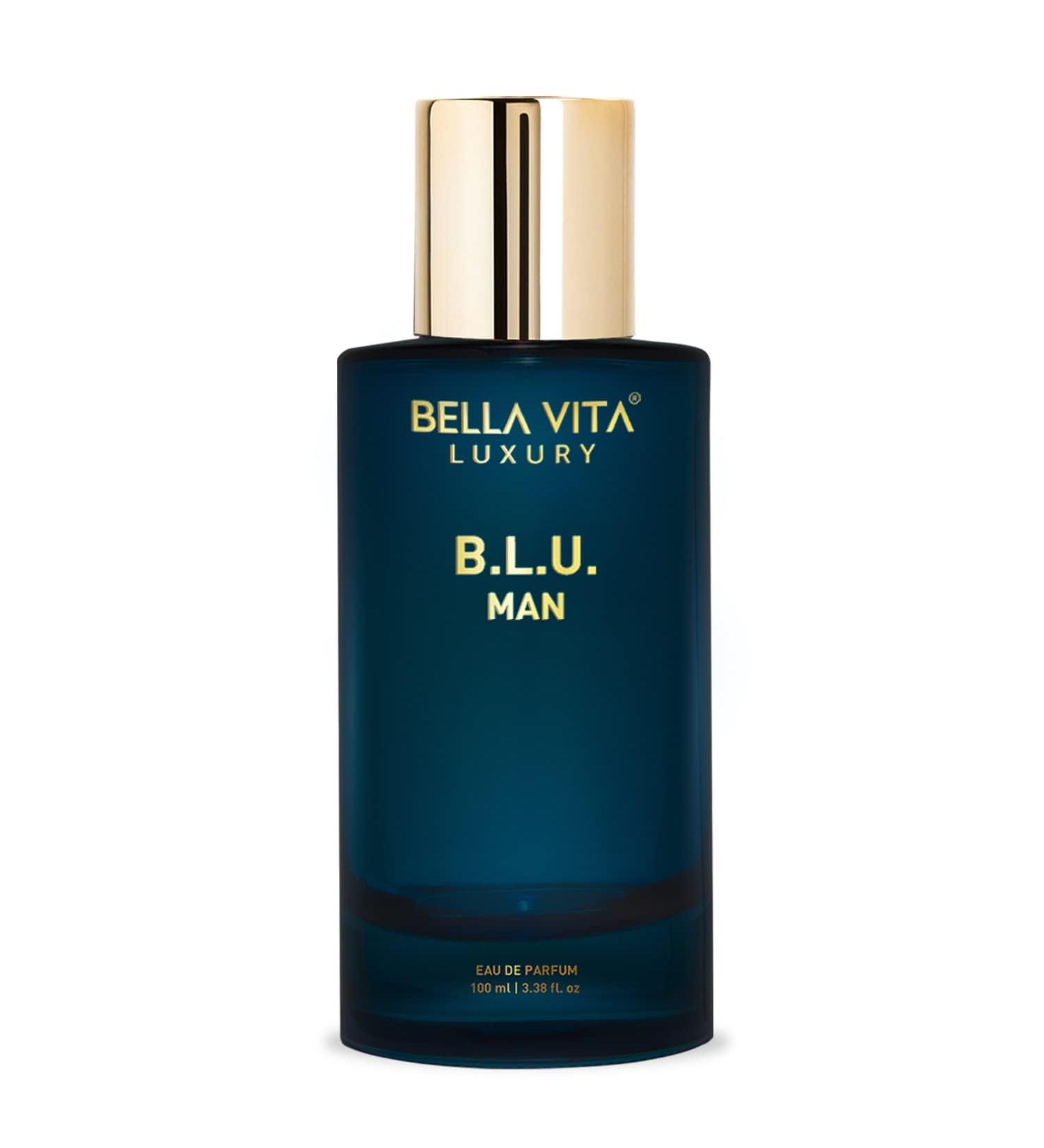 BLU Luxury Man Eau De Parfum Perfume for Men with Lemon Apple Musk|Fresh Refreshing Energising Long Lasting EDP Fragrance Scent 100Ml 3.38 Floz. - Buy Online on GoSupps.com