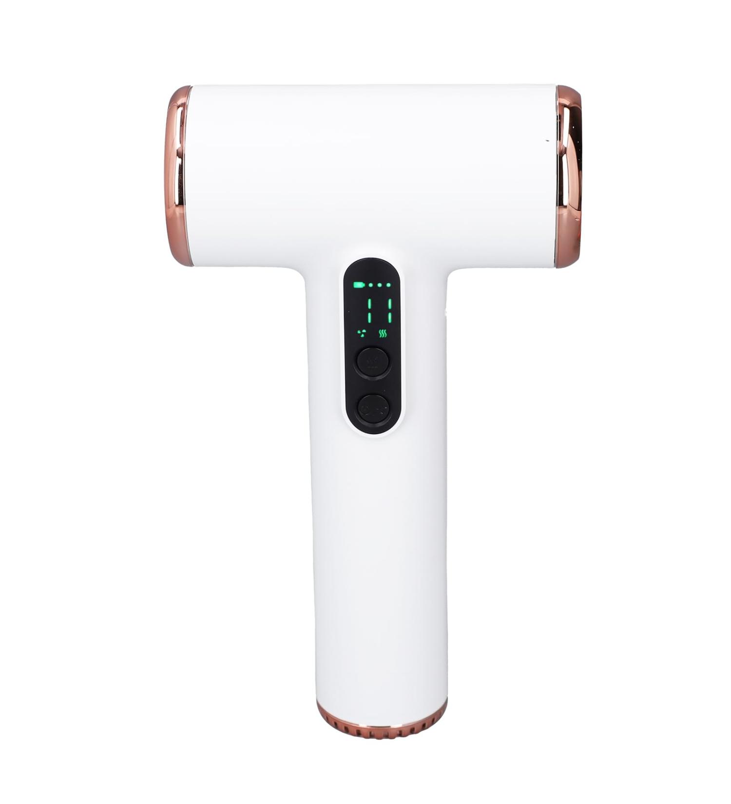 Hair Dryer Fast Drying Portable Cordless USB Rechargeable 15600mAh Blow Dryer LED Display Screen Lightweight High Wind Power Hair Dryer with Nozzle for Dormitory Travel Outdoor - Buy Online on GoSupps.com