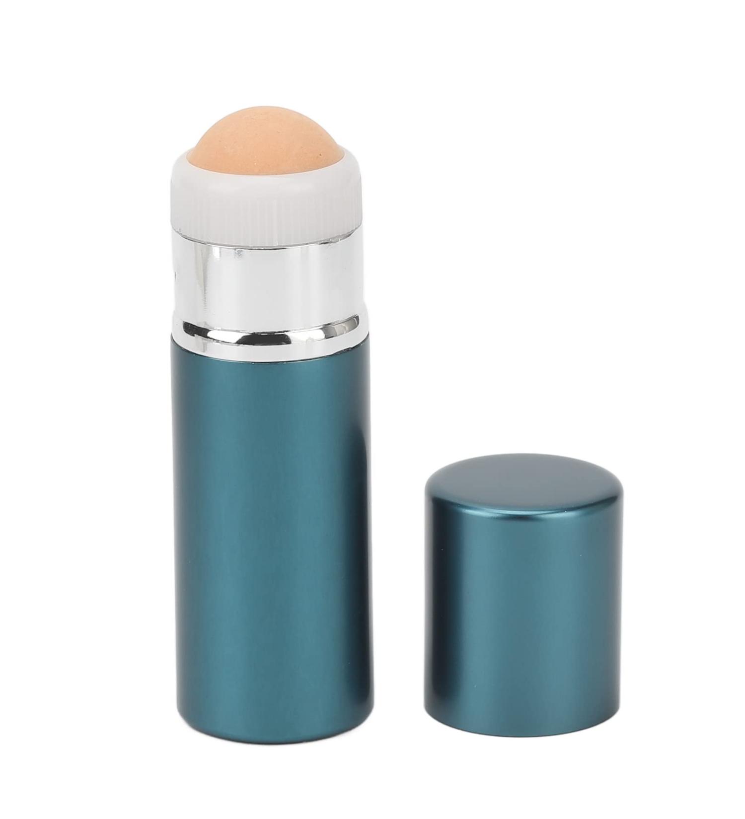 Qukaim Oil Absorbing Volcanic Face Roller 2 in 1 Face Oil Absorbing Roller Double Headed Foundation Brush Volcanic Stone Oil Control Roller Blue - Buy Online on GoSupps.com