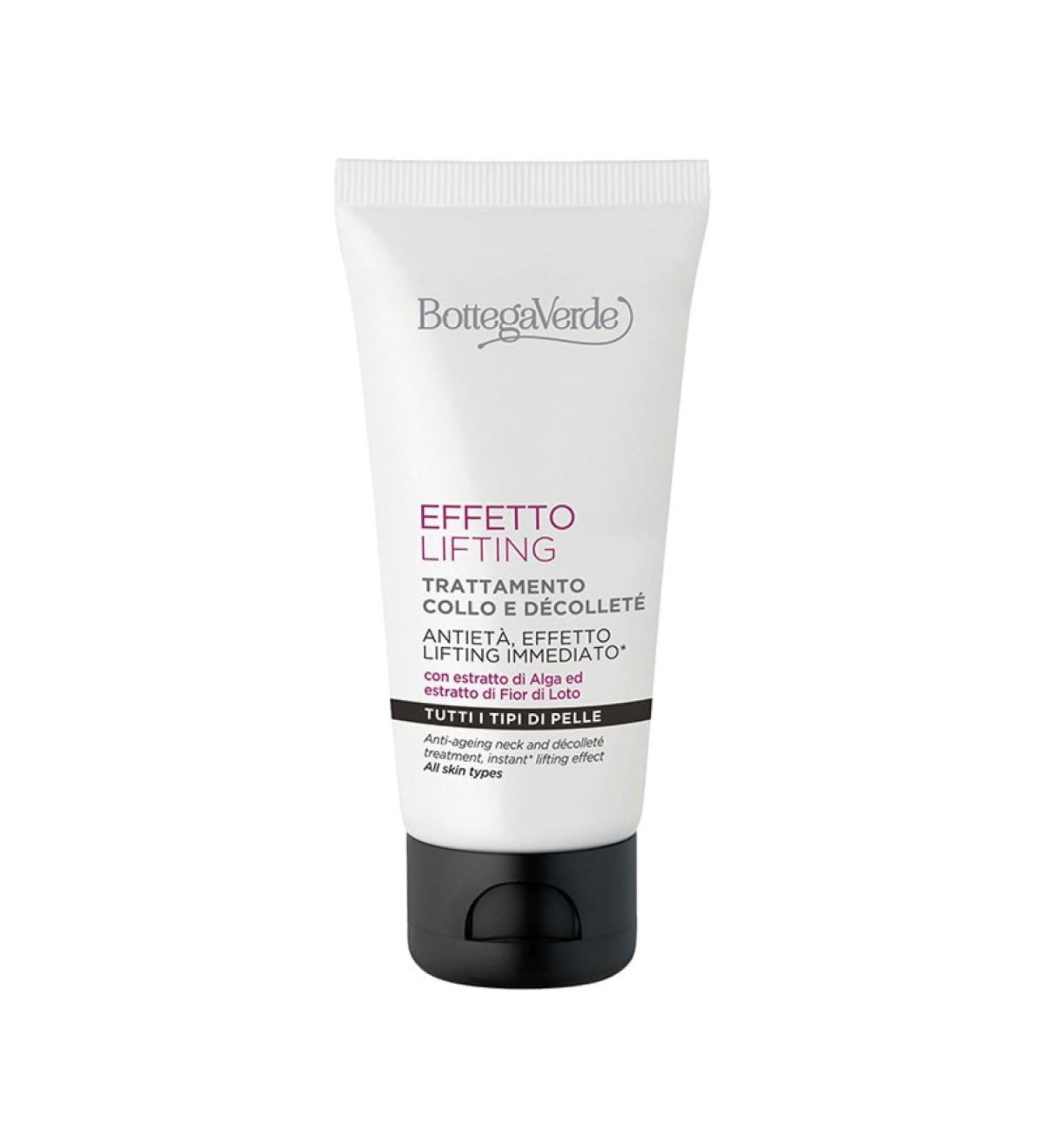 Bottega Verde Lifting Effect Bottega Green - Anti-Ageing Neck and Decolts Treatment Immediate Lifting Effect* with Alga Extract and Loto Fior Extract (50ml)