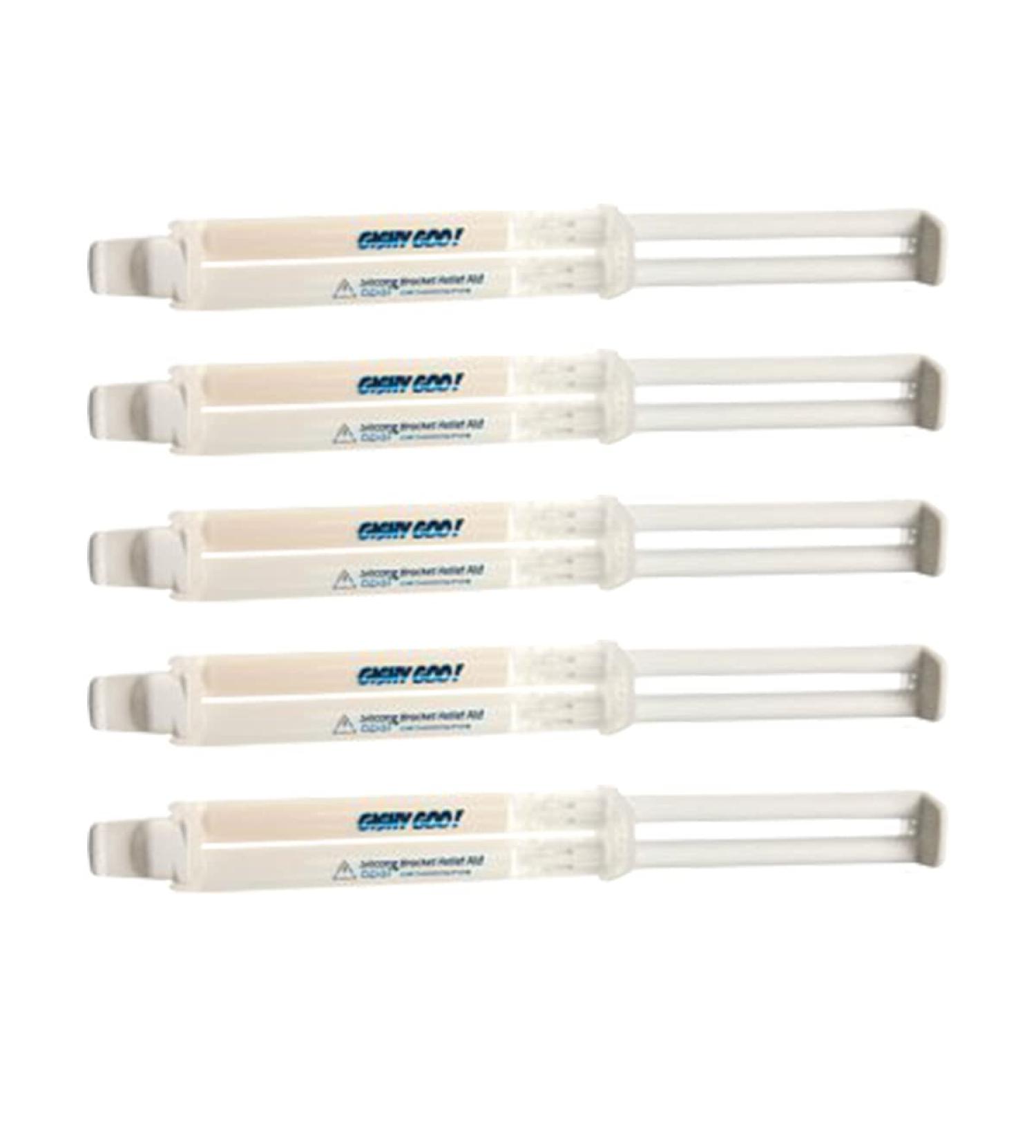 Gishy Goo Orthodontic Wax for Braces Brackets Wires Pain Relief (5 Count)