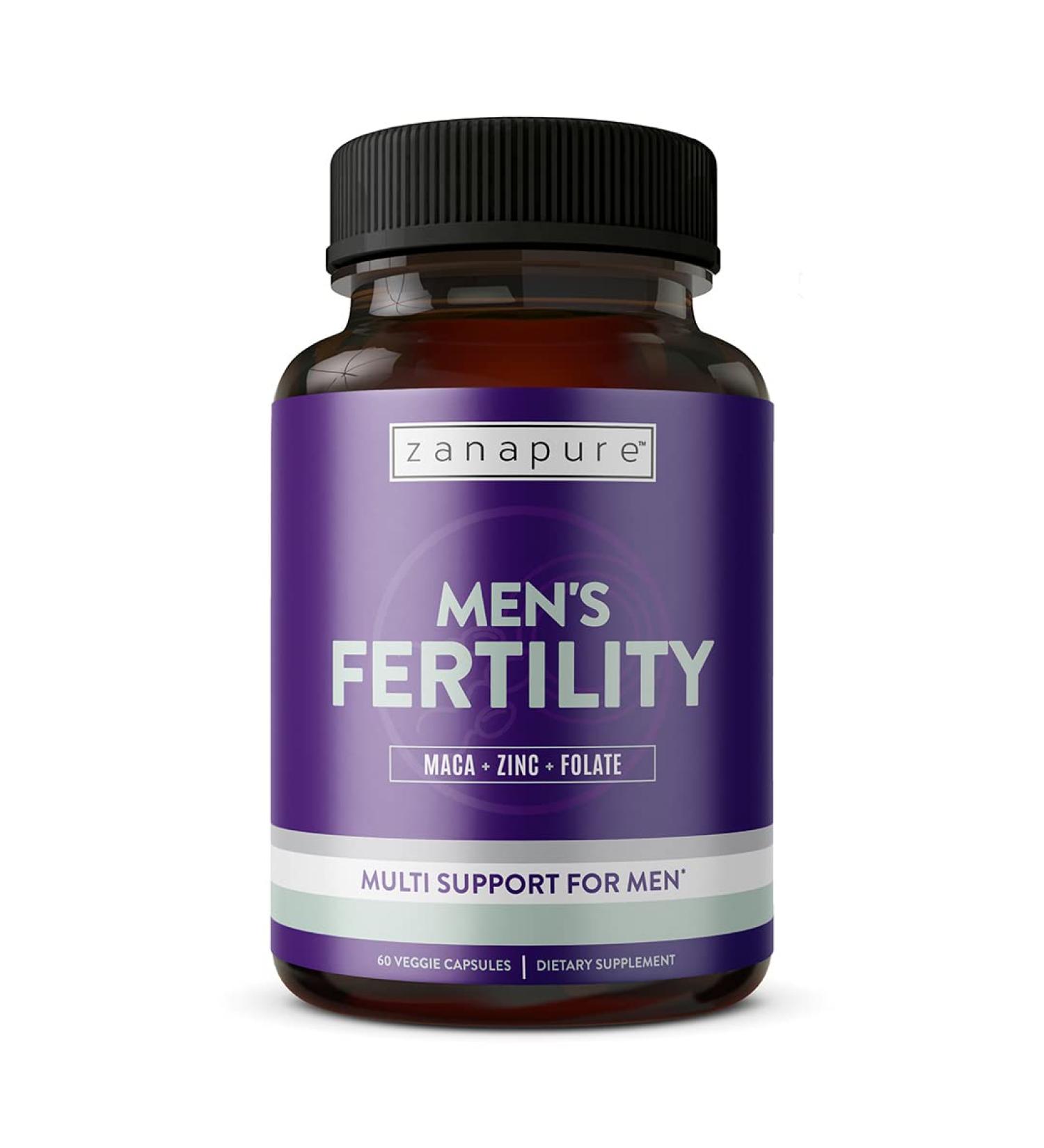 Zanapure Premium Men's Fertility Capsules | Prenatal & Multivitamin for Men | 60 Capsules (30 Days Supply) | Made in USA - Buy Online on GoSupps.com