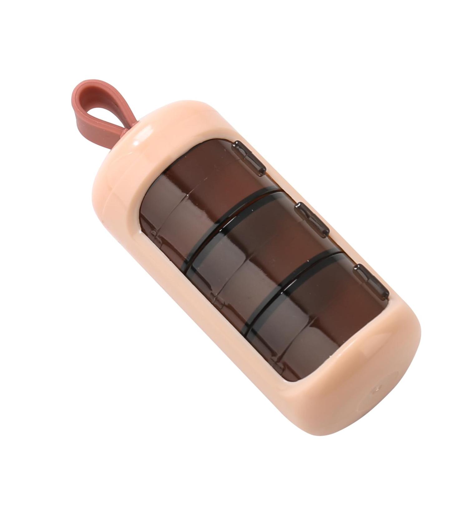 Tablet Box Pill Dose - Portable Vitamin Organizer with Cherry Blossom Powder - Secure & Maintains Potency - Buy Online on GoSupps.com
