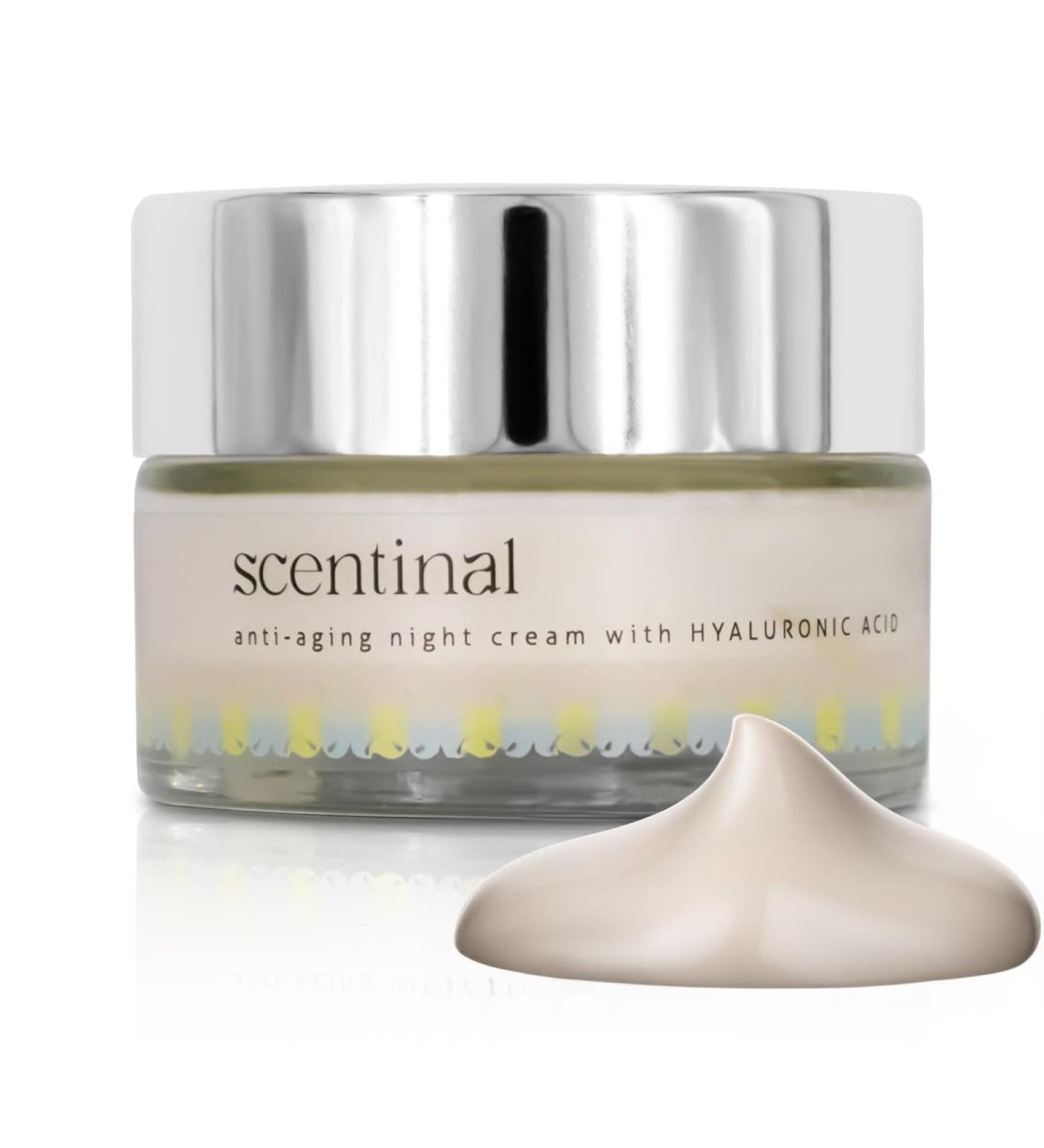 Scentinal Anti-Aging Night Cream with Hyaluronic Acid - Overnight Rejuvenation for Radiant Skin - 50ml/1.7oz | International Shipping Available - Buy Online on GoSupps.com