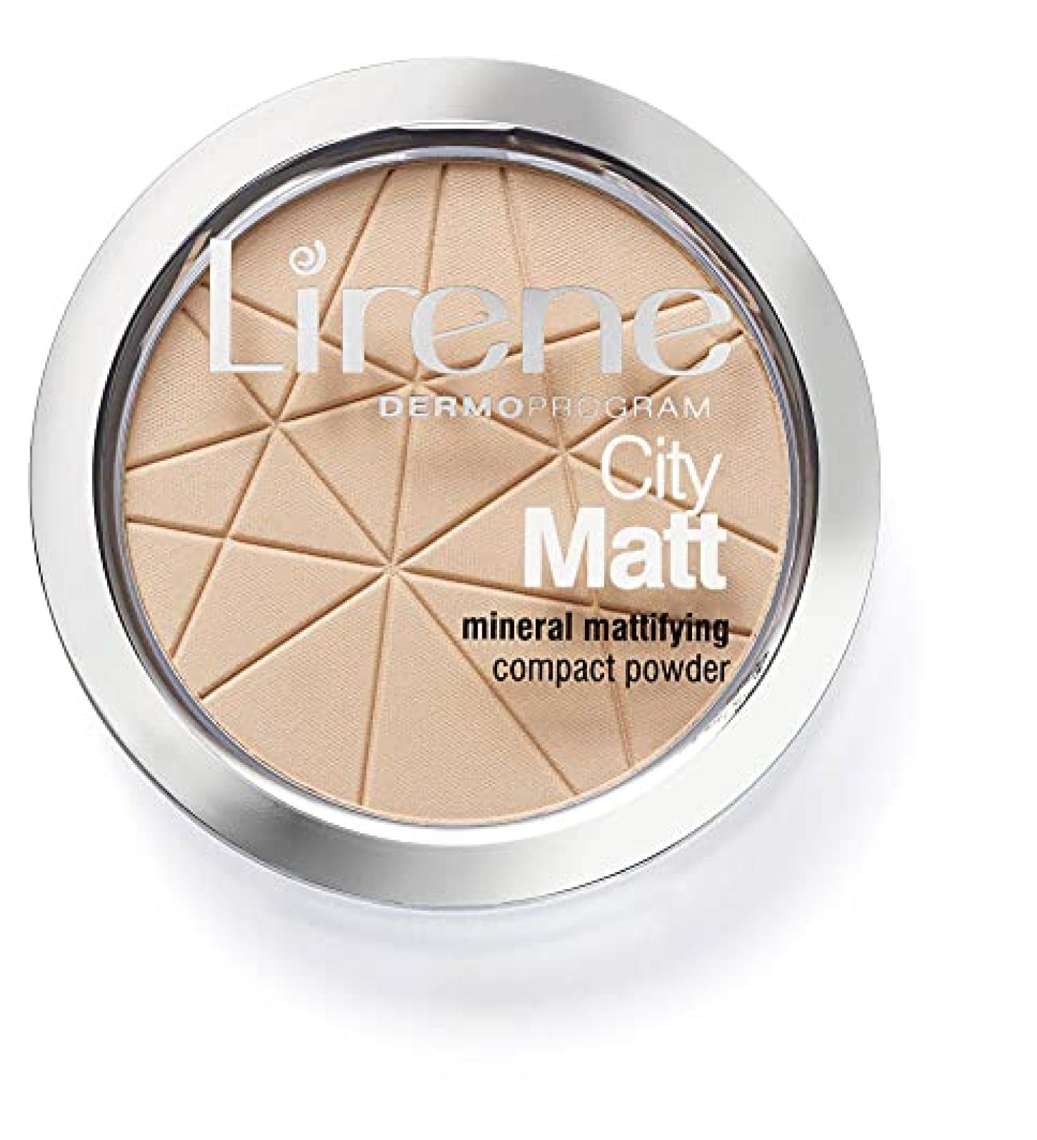 LIRENE_City Matt Mineral Mattifying Compact Powder mineral mattifying powder 01 Transparent 9g