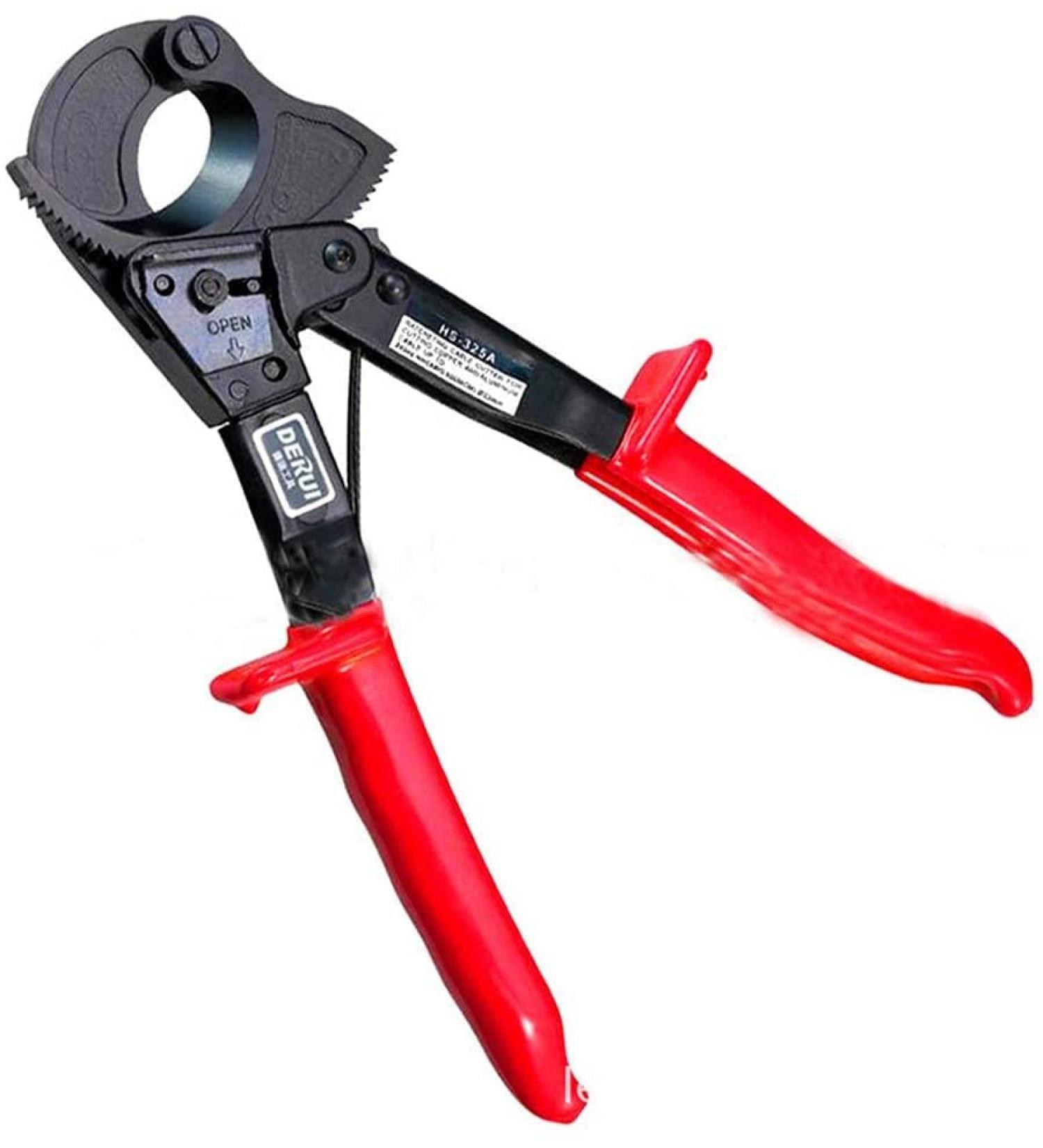 HS325A Aluminum Copper Ratchet Cable Cutter - Cuts Up to 240mm - Efficient Cable Cutting Tool - Buy Online on GoSupps.com