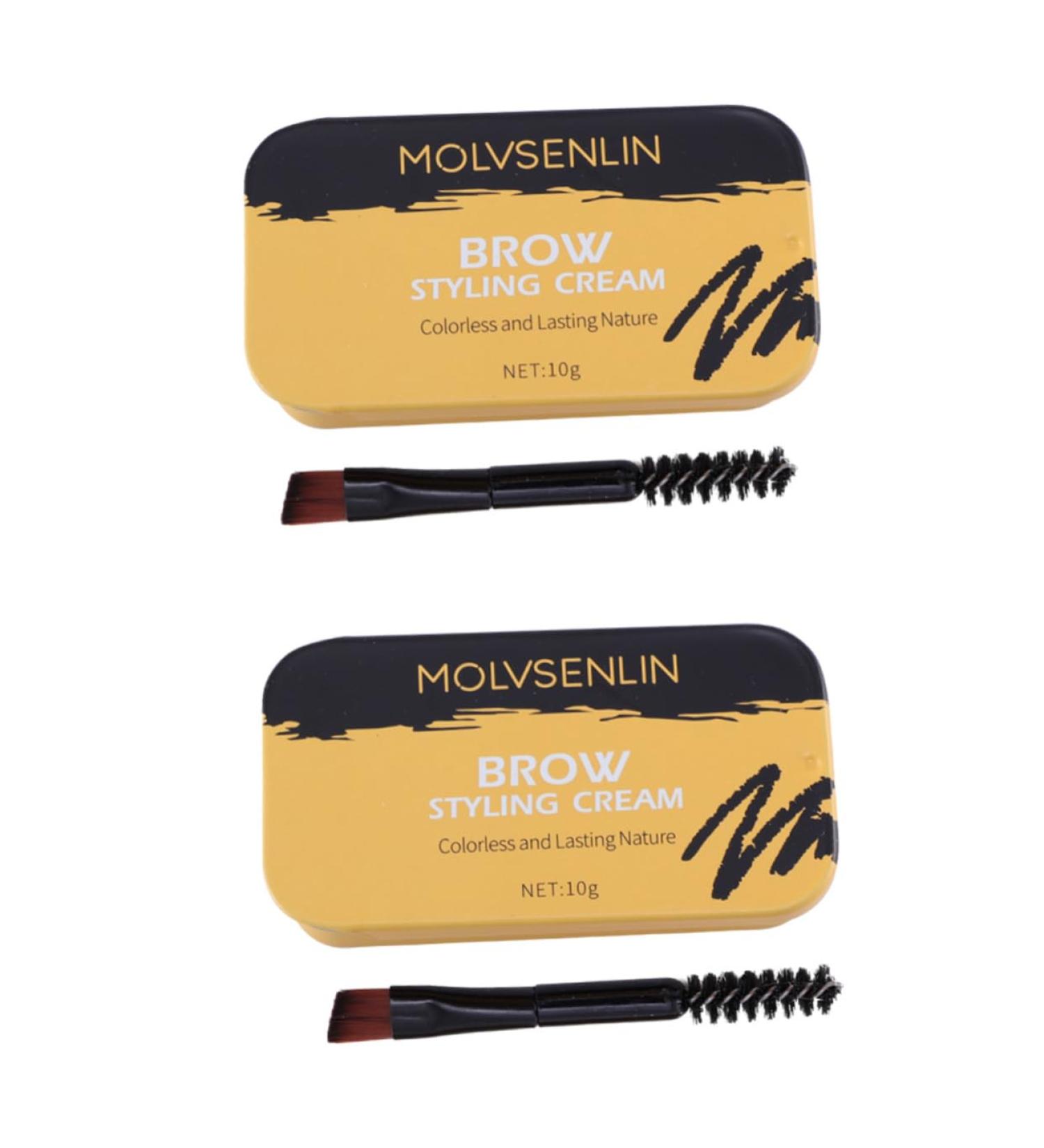 Angoily 2 Pcs Styling Cream Wax and Clear Brow Wax Makeup Wax Stick Earth Tones - Buy Online on GoSupps.com