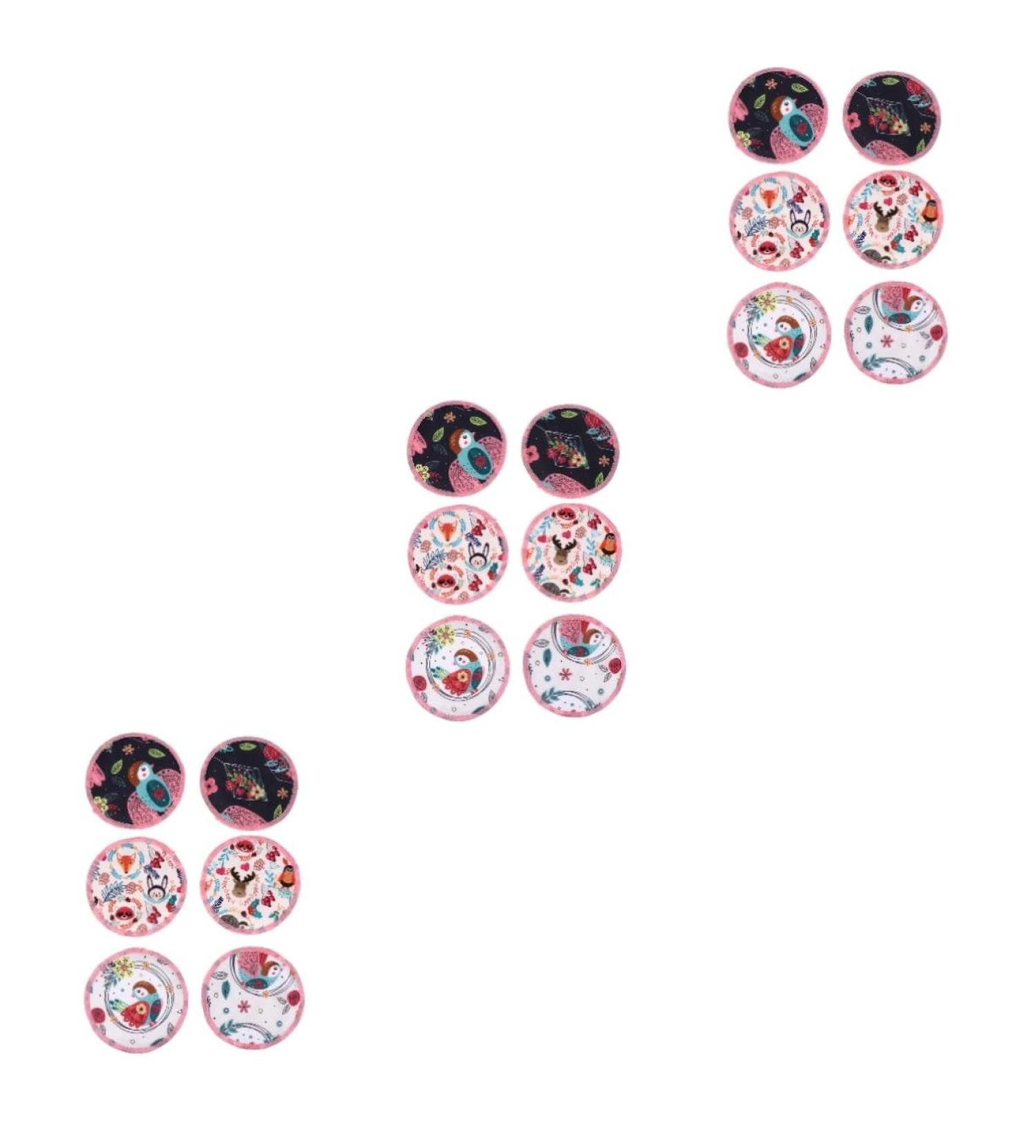 Vaguelly 18 Pcs Cotton Breastfeeding Pads - Washable Contoured Nursing Bra Pads for Maternity & Comfort - Buy Online on GoSupps.com