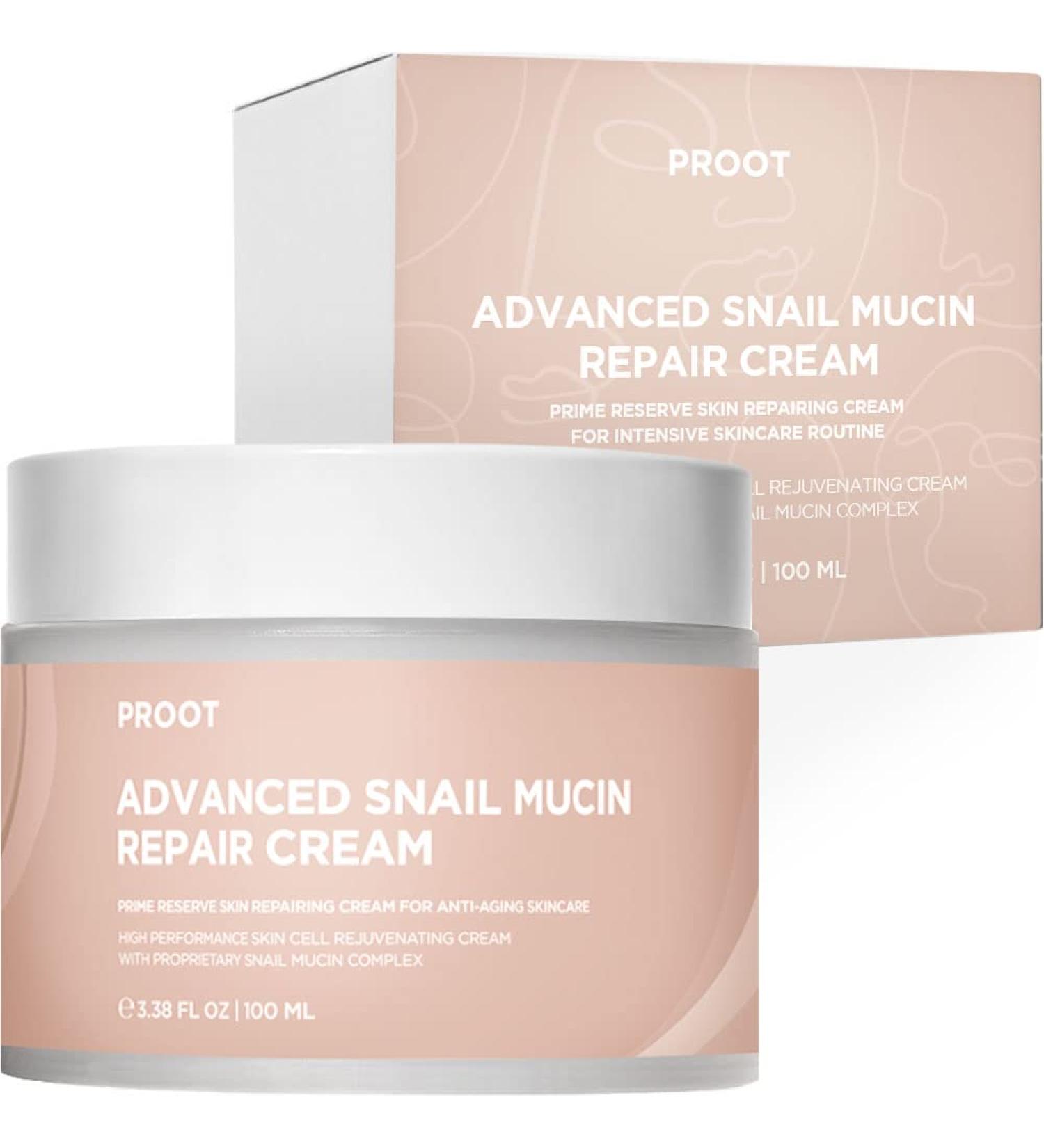 PROOT 96% Snail Mucin Repair Cream - Natural Moisturizer for All Skin Types | 3.38 fl oz - Shop Internationally - Buy Online on GoSupps.com