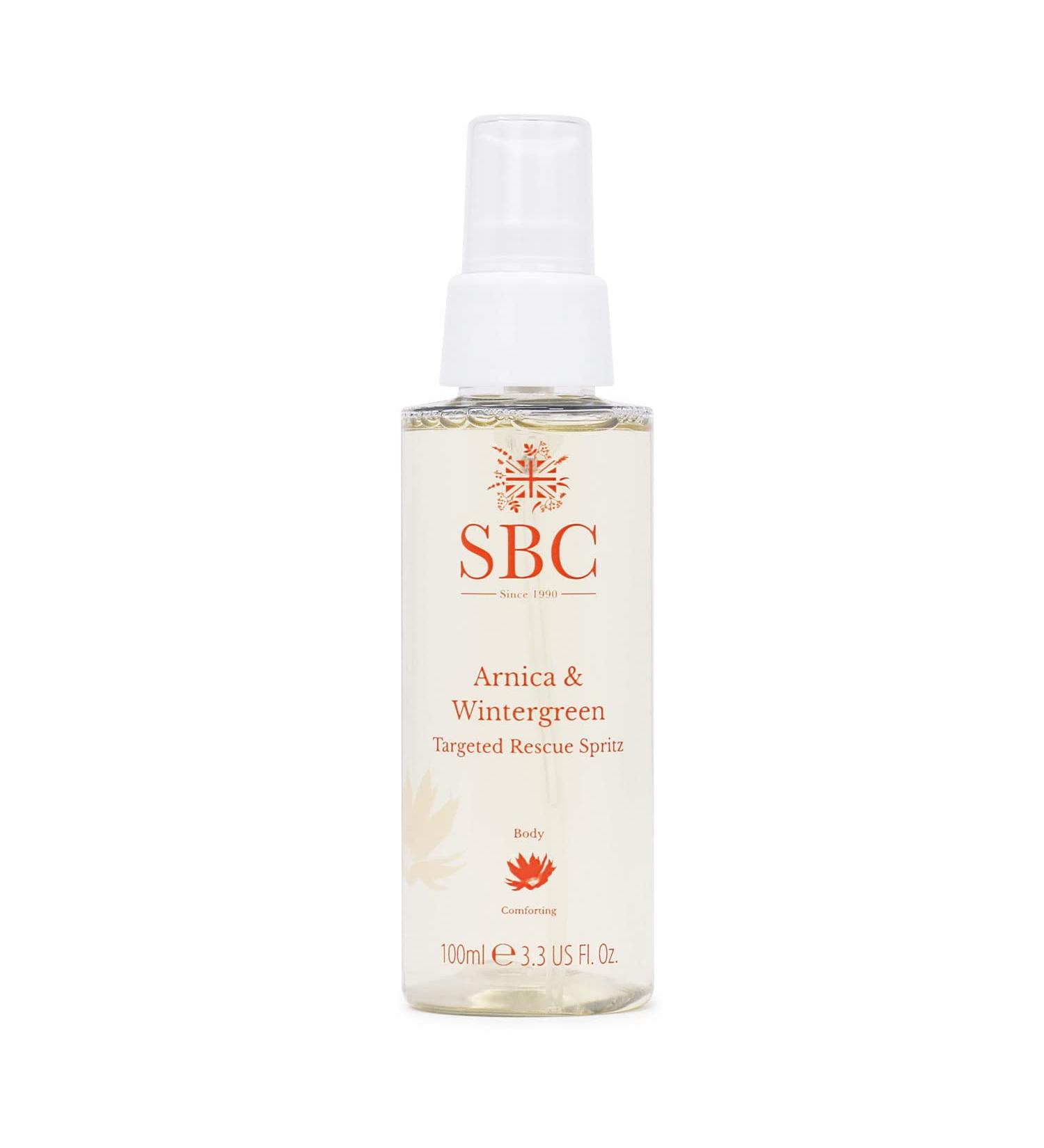 SBC Skincare Fating Spray with Arnica Oil & Winter Green - 100ml Muscle Relief Body Spray - Moisturizing Targeted Rescue Solution - Buy Online on GoSupps.com