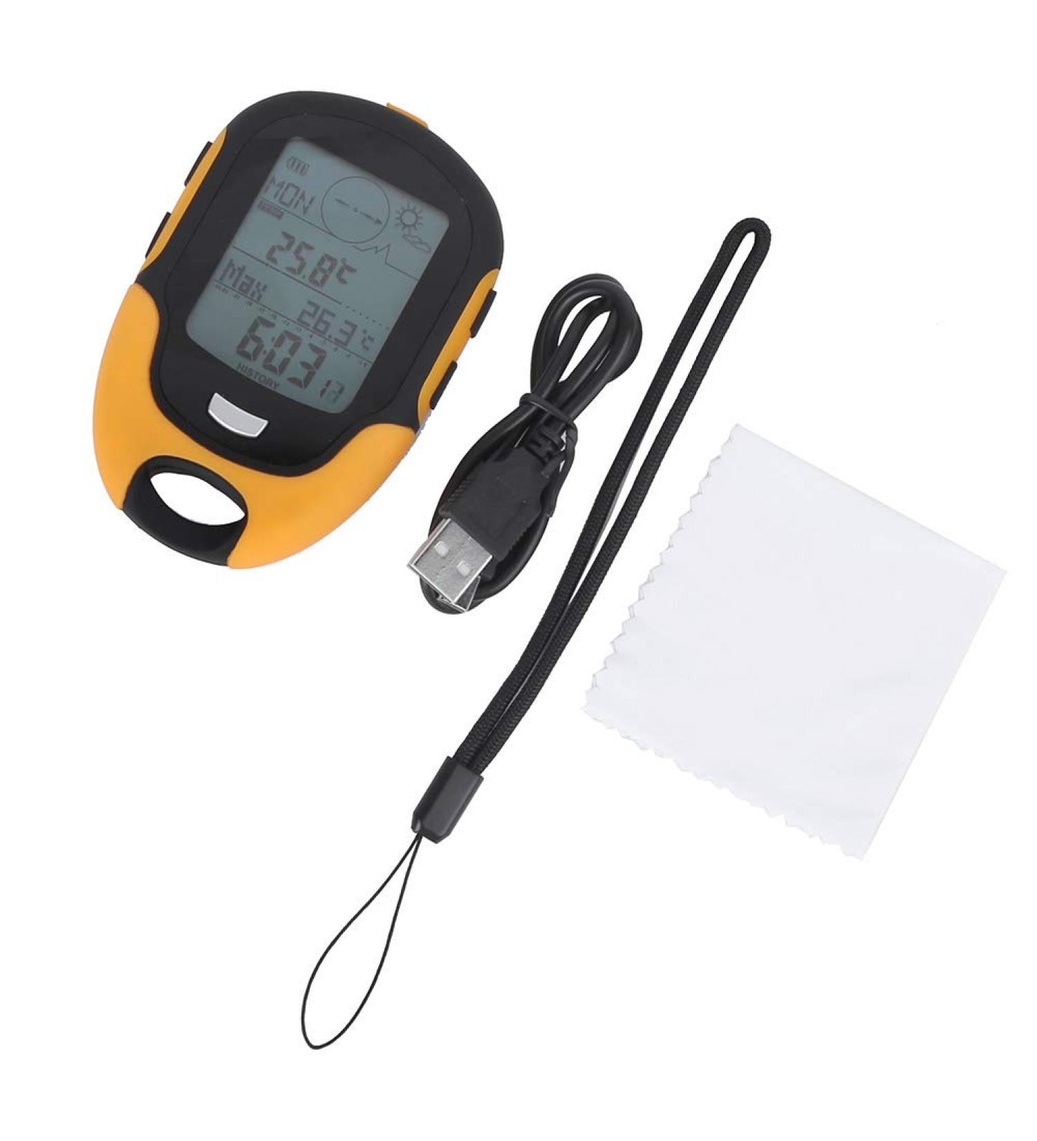 Pwshymi Multifunctional Altimeter: Car Altimeter Barometer Thermometer Hygrometer & Compass for Outdoor Adventures - International Shipping Available - Buy Online on GoSupps.com