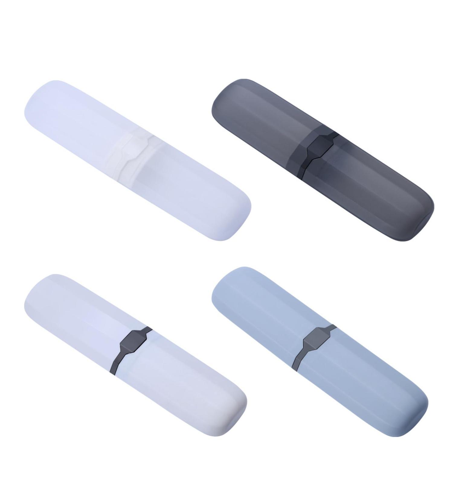 Khiry Waterproof Travel Toothbrush Case - 4-Piece Storage Box for Camping School & Travel - Buy Online on GoSupps.com