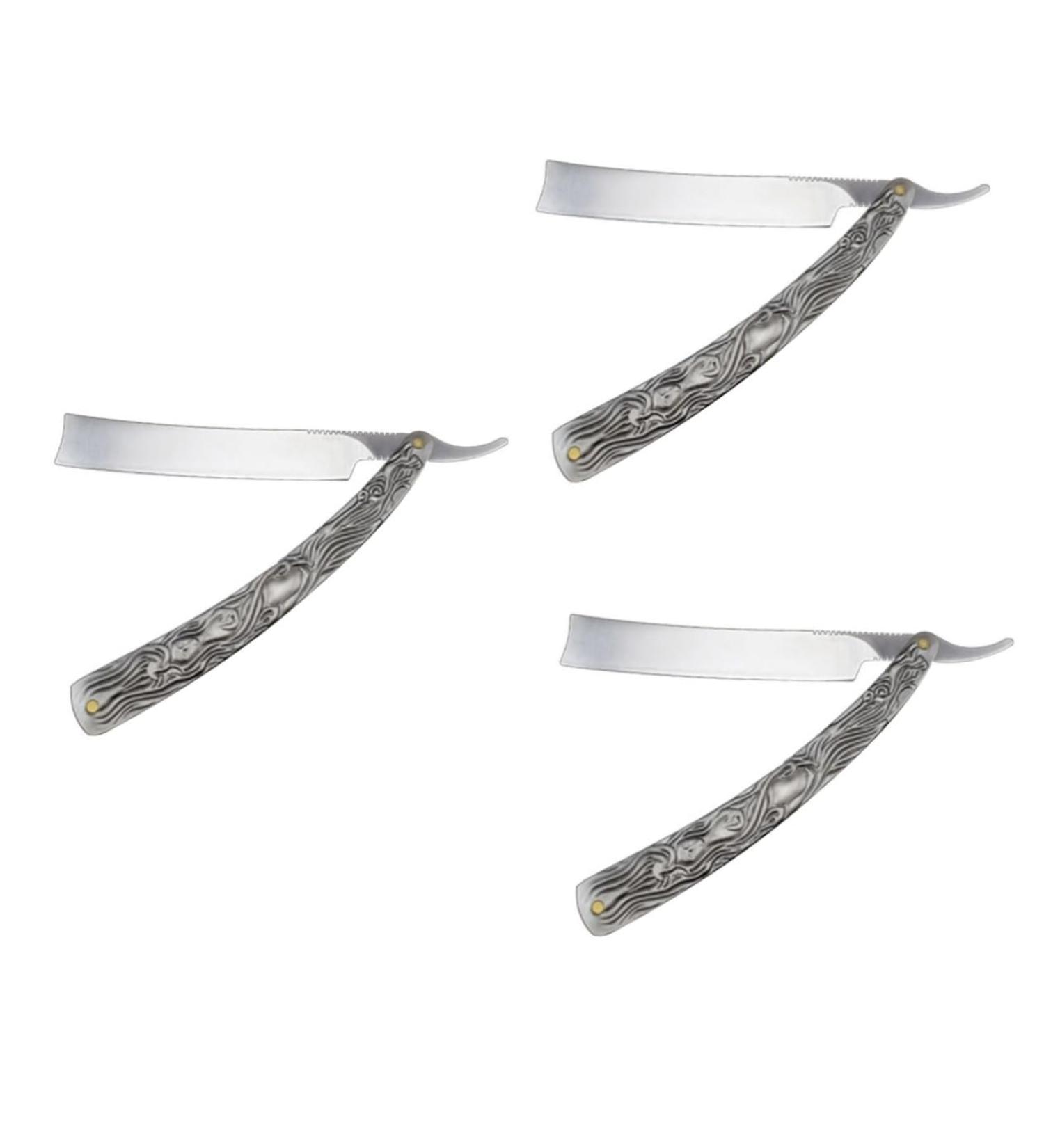 Minkissy 3-PC Manual Steel Razor Set | Men's Safety Razor for Smooth Shaving | Durable & Stylish Bart Tracker - Buy Online on GoSupps.com