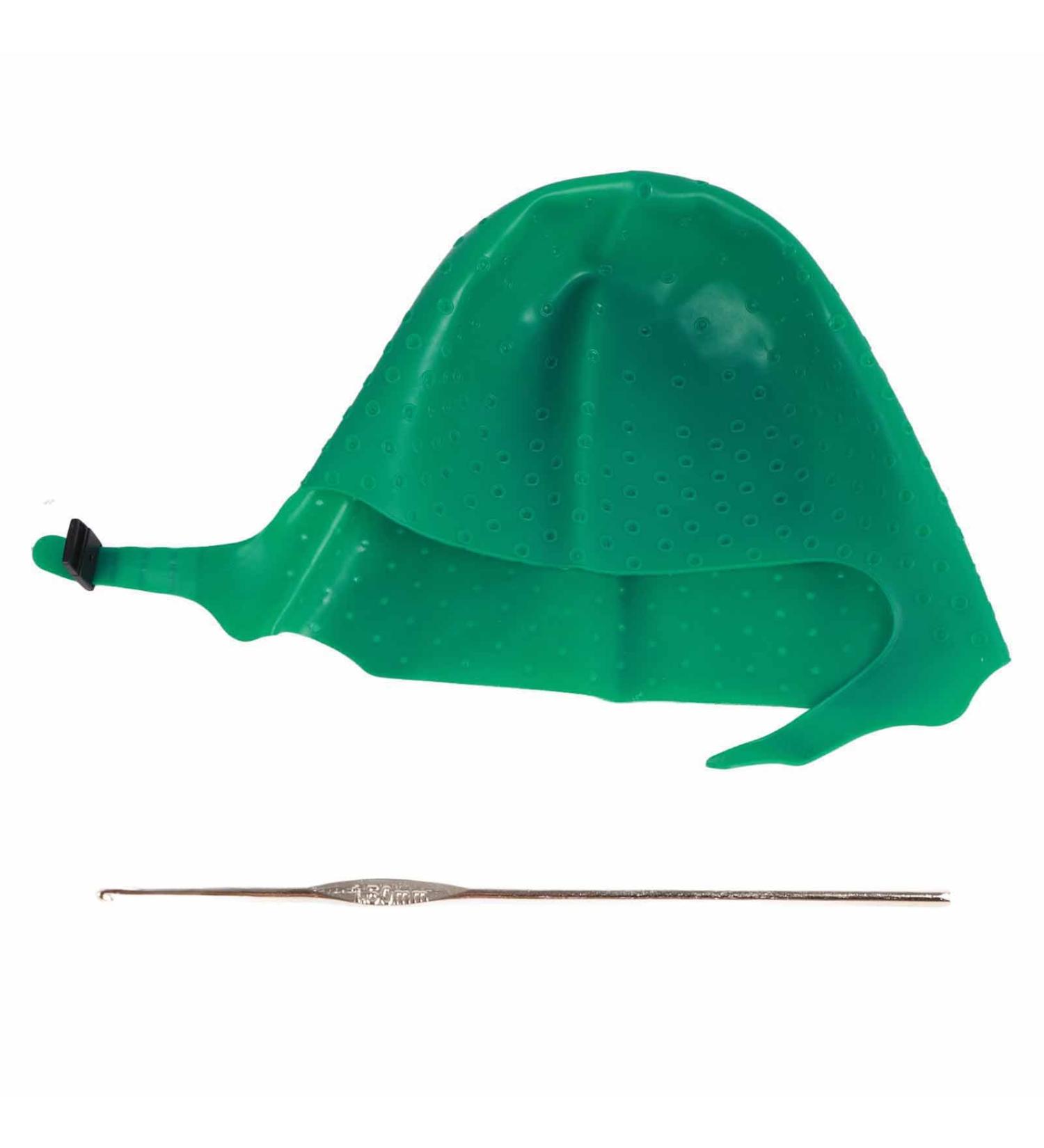 Bright Hair Coloring Highlighting Hat Cap for Glamorous Home Highlights Insta-ready Hairdressing Cap Tool for Unforgettable Hair Dye Sessions DIY Highlight Cap Featuring Green